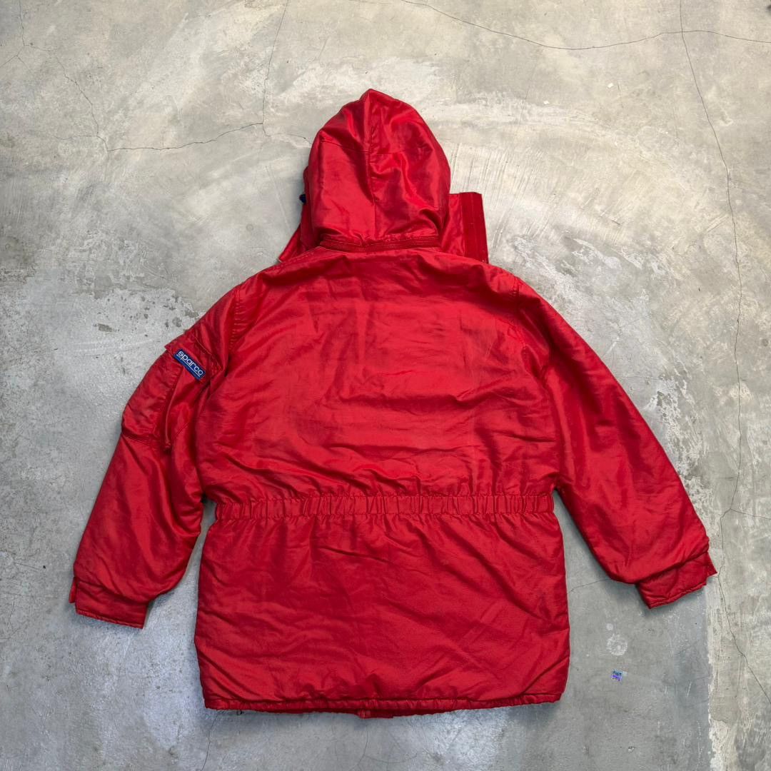 Gear for Sports Vintage Sparco Red Puffer Jacket / Parka - Made In Italy Size US XL / EU 56 / 4 - 2 Thumbnail