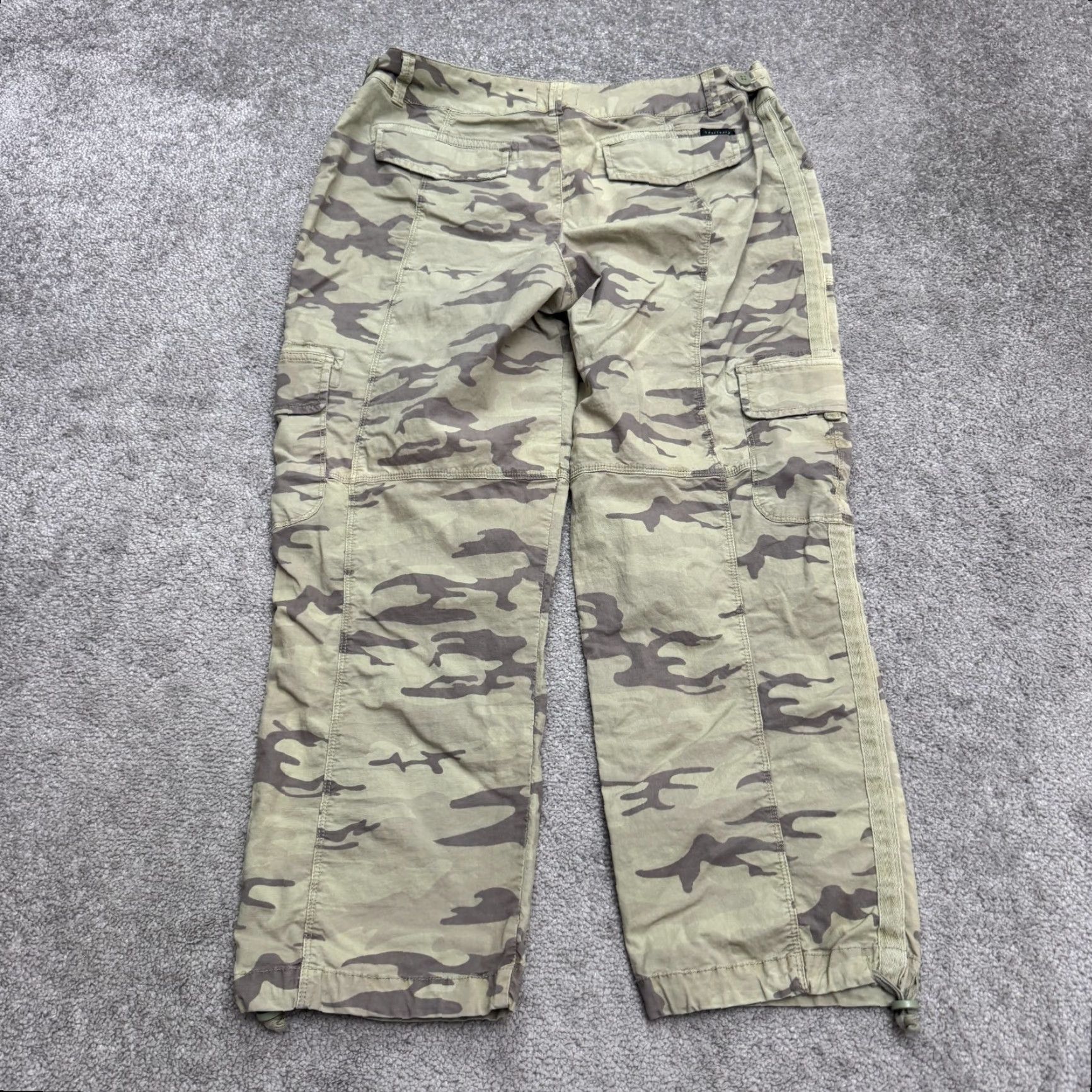 Sanctuary Sanctuary Cargo Pants Womens 32 Green Camouflage Canvas Cotton Blend Straight Regular Rise Inseam 25 in Pockets Military Outdoor 90s? Size 24" / US 00 / IT 34 - 2 Thumbnail