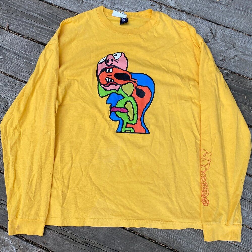 Brain Dead Brain Dead Brain Eeater Longsleeve Shirt Squash Yellow Larg Size US L / EU 52-54 / 3 - 4 Thumbnail