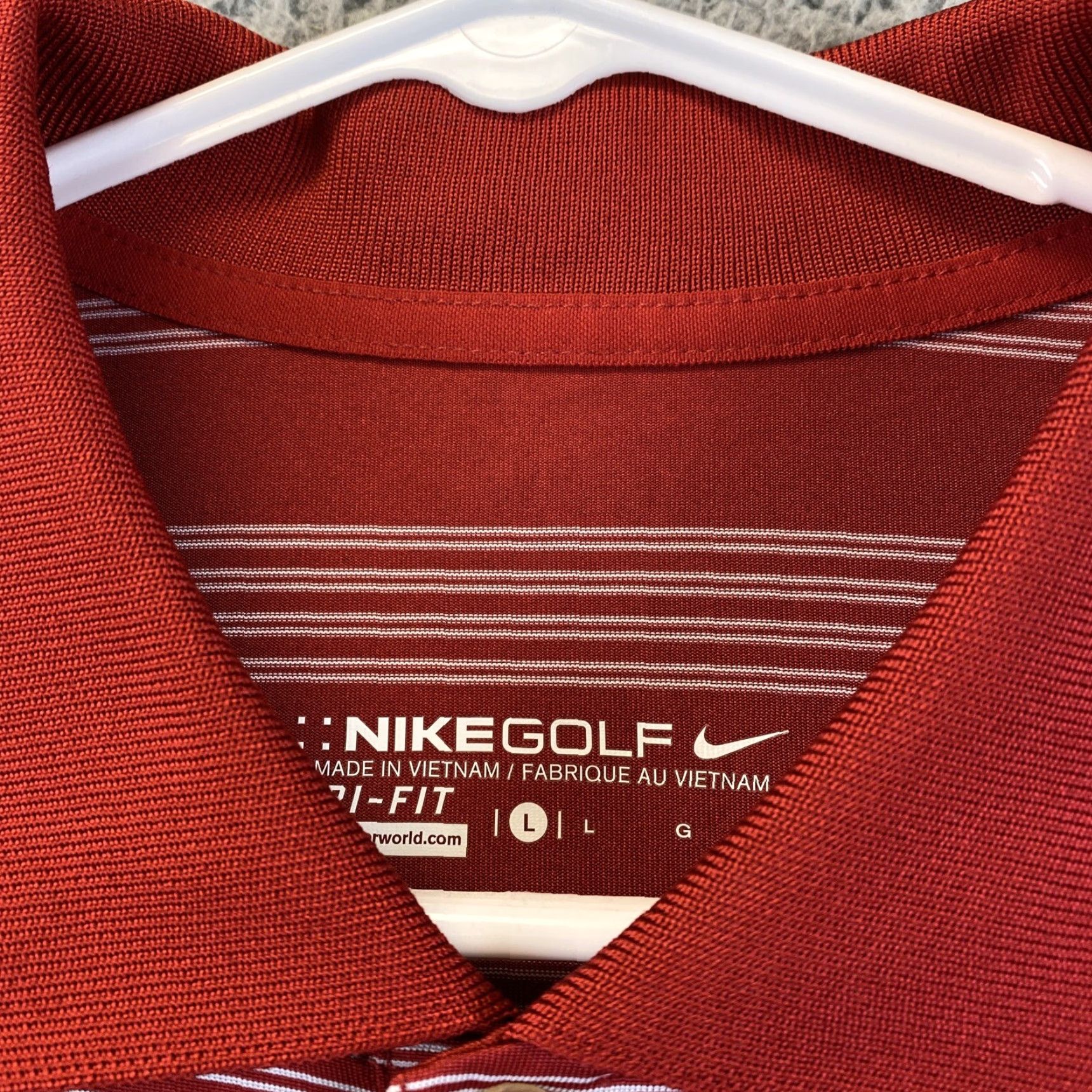 Nike Nike Polo Shirt Men Large Red Dri-Fit Performance Golf Swoosh Top /48-45 Size US L / EU 52-54 / 3 - 5 Thumbnail