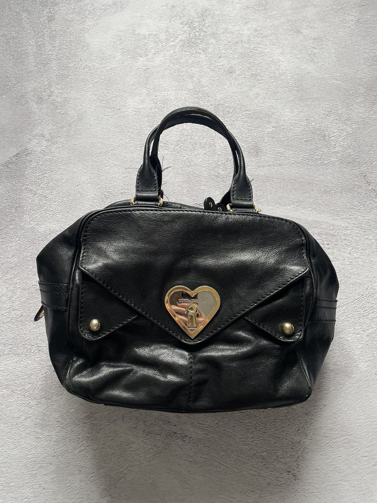 Dolce & Gabbana Dolce&Gabbana Medium Boston Bag Hand Bag Leather Heart Women Size ONE SIZE - 1 Thumbnail