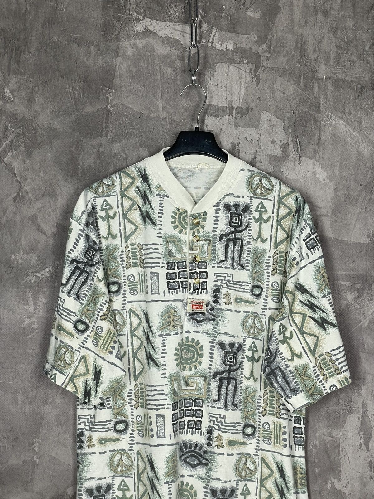 Levi's × Levi's Vintage Clothing × Vintage Levis Vintage Multilogo Crazy Early 70s Very Rare T shirt Size US M / EU 48-50 / 2 - 2 Thumbnail
