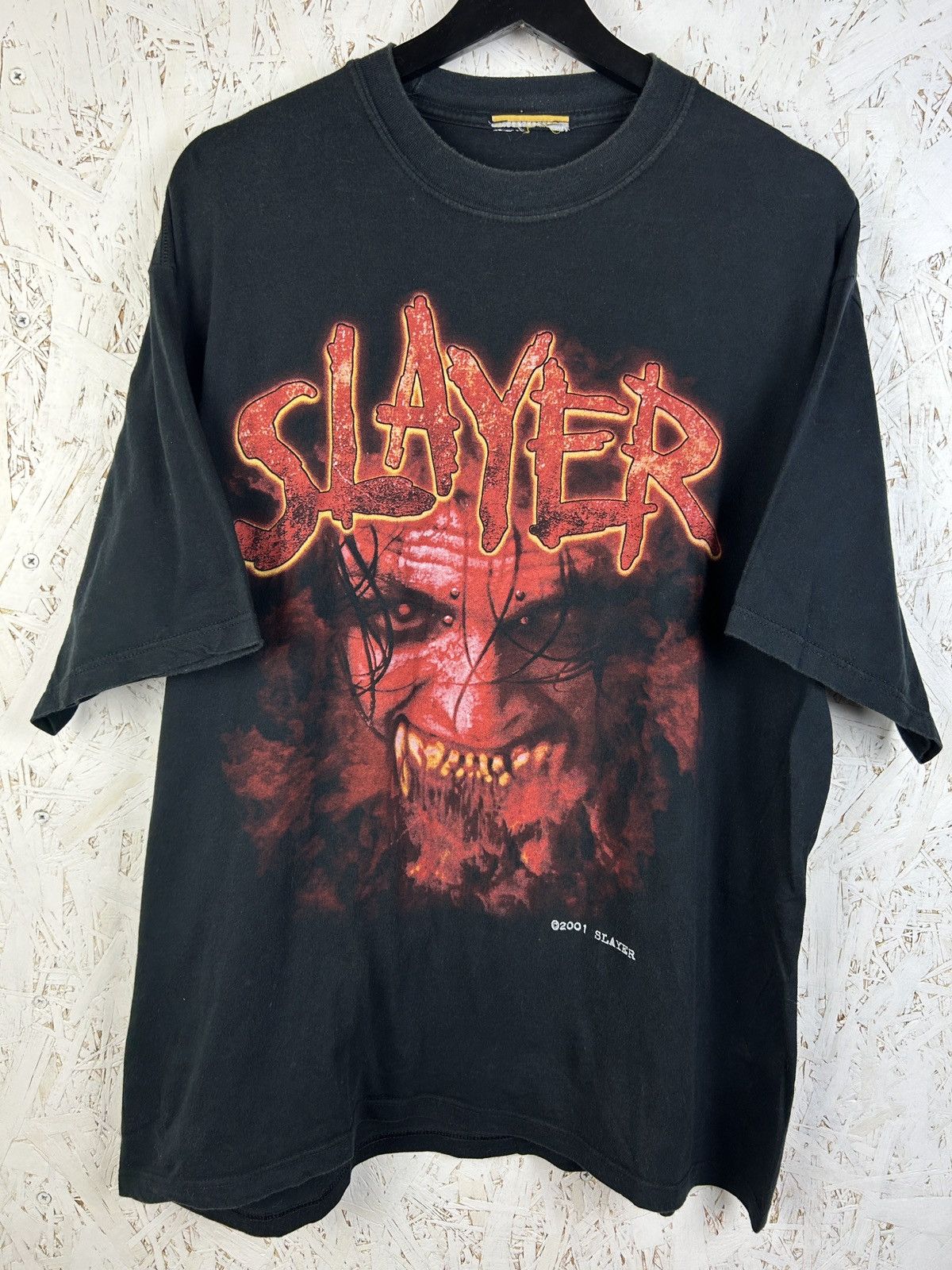 Band Tees Vintage 2001 Slayer Crazy Bootleg T-Shirt Black L Size US L / EU 52-54 / 3 - 1 Thumbnail