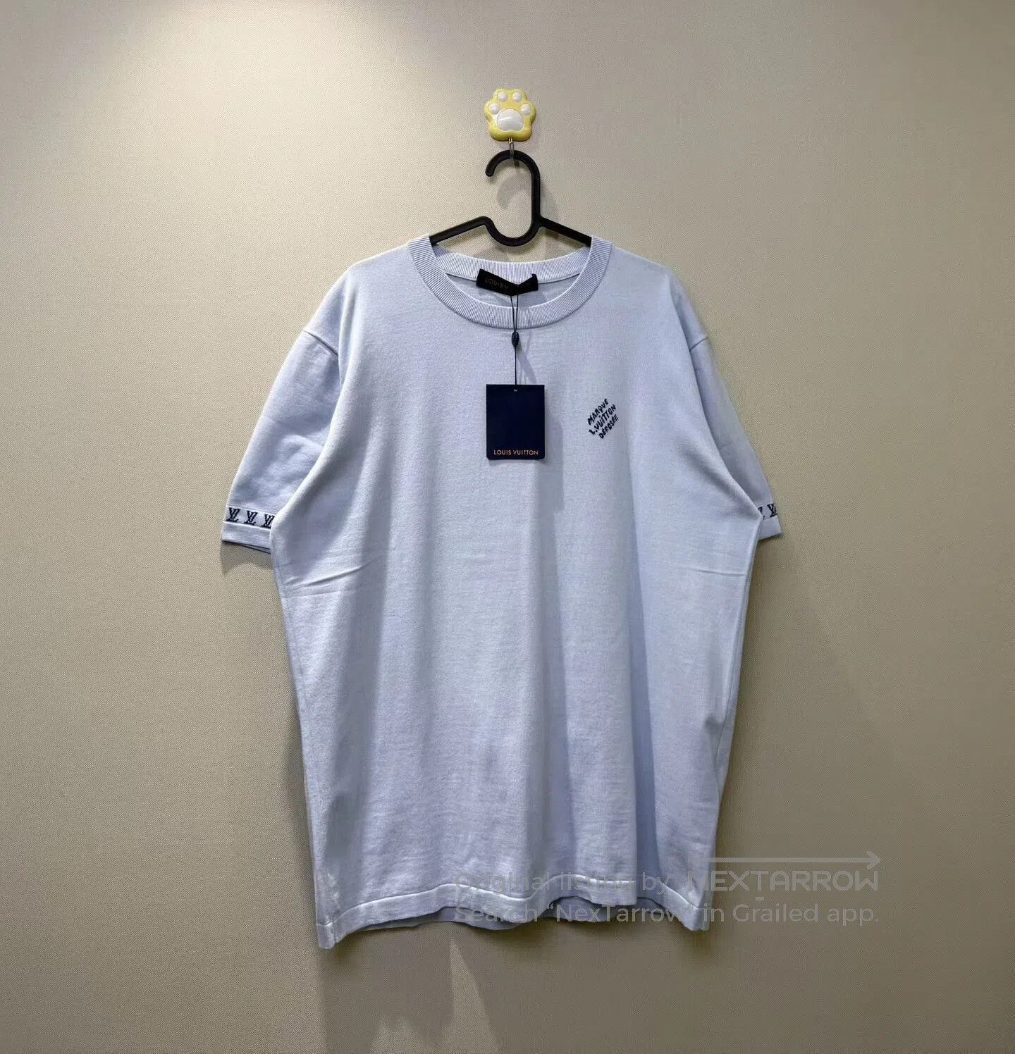 Louis Vuitton Louis Vuitton Light Blue Sleeve Logo Short Sleeve| Size US XL / EU 56 / 4 - 1 Thumbnail