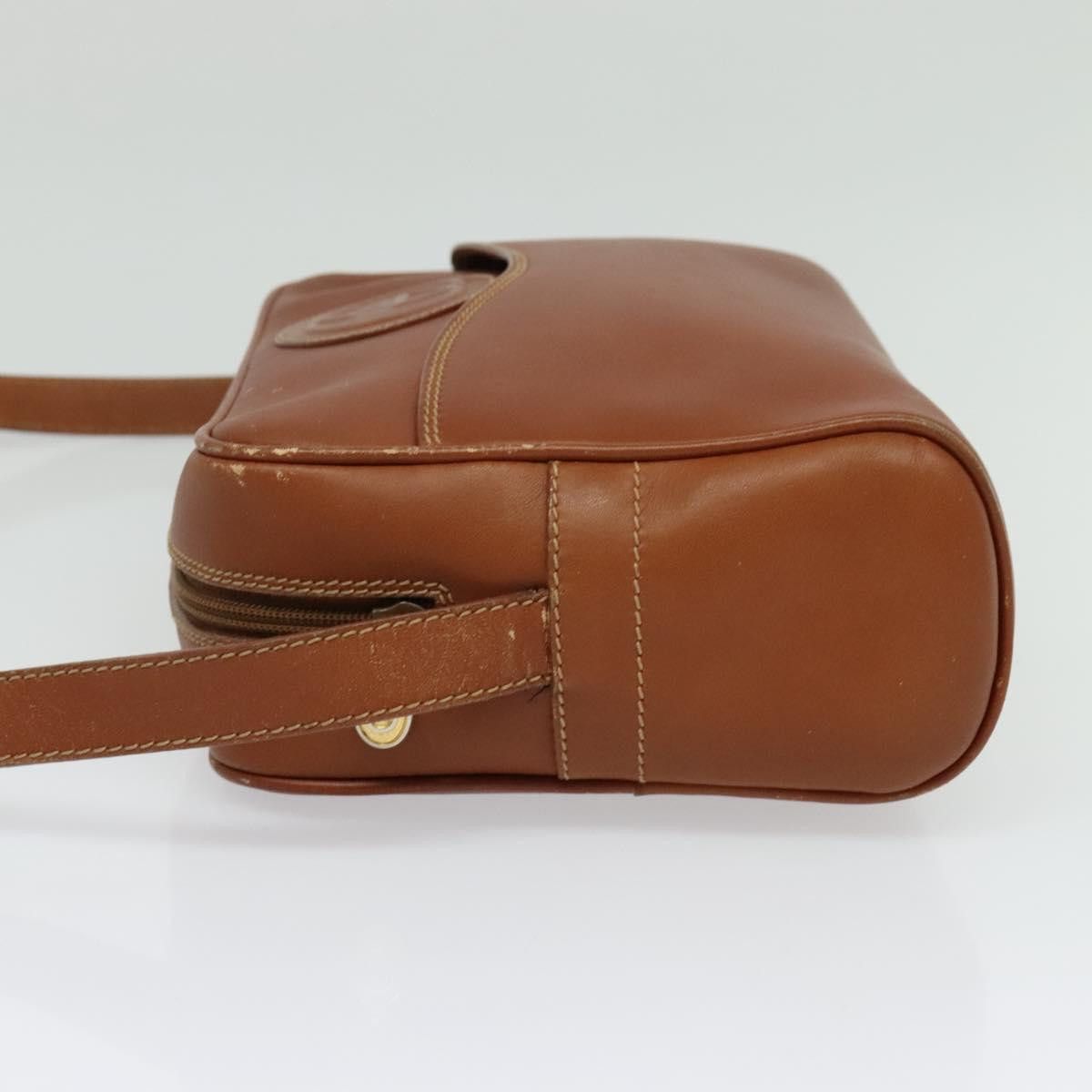 Gucci GUCCI Shoulder Bag Leather Brown Gold Size ONE SIZE - 4 Thumbnail