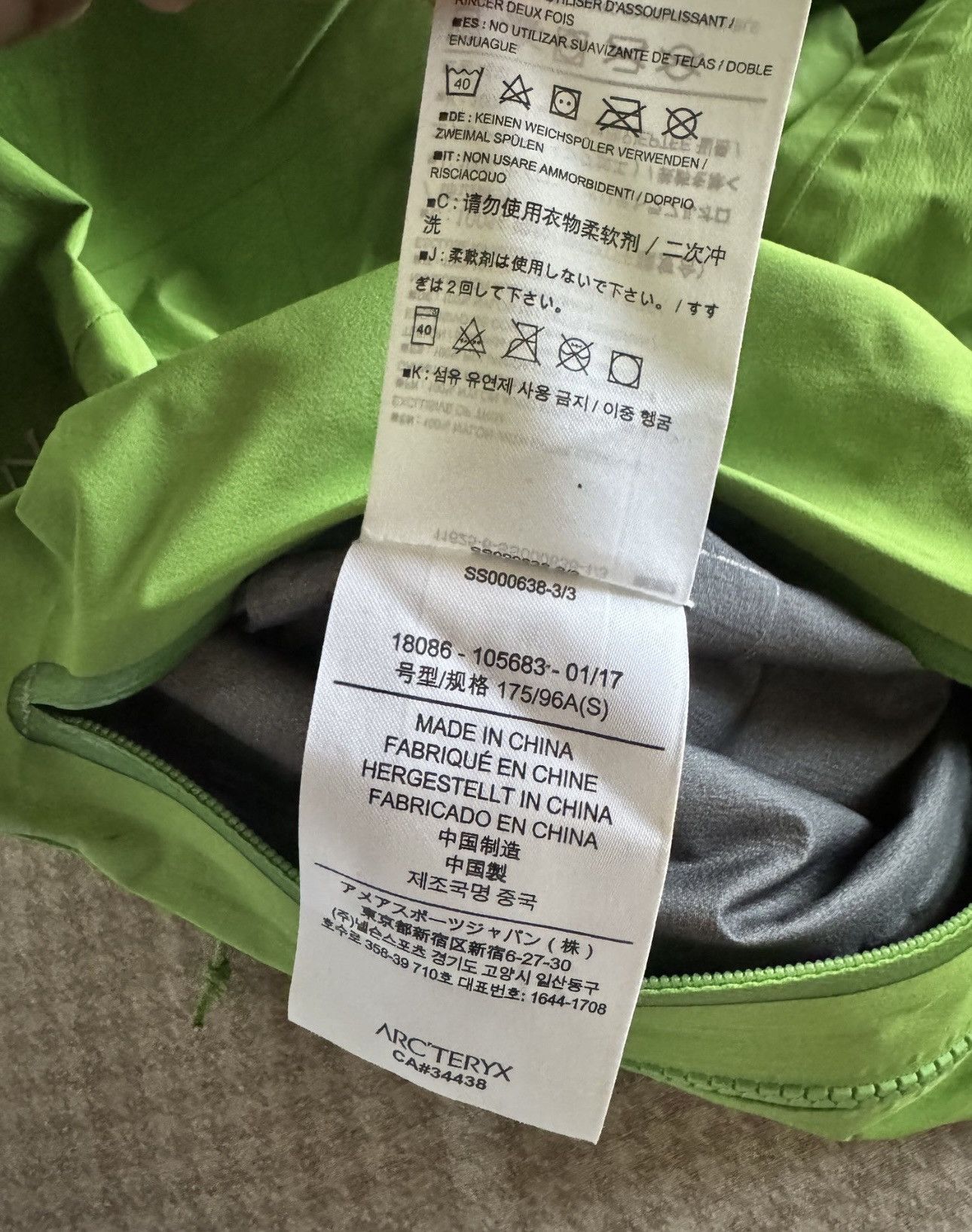 Arc'teryx Jacket Arc'teryx Alpha ar in Lichen GORE-TEX Pro Size US S / EU 44-46 / 1 - 15 Thumbnail