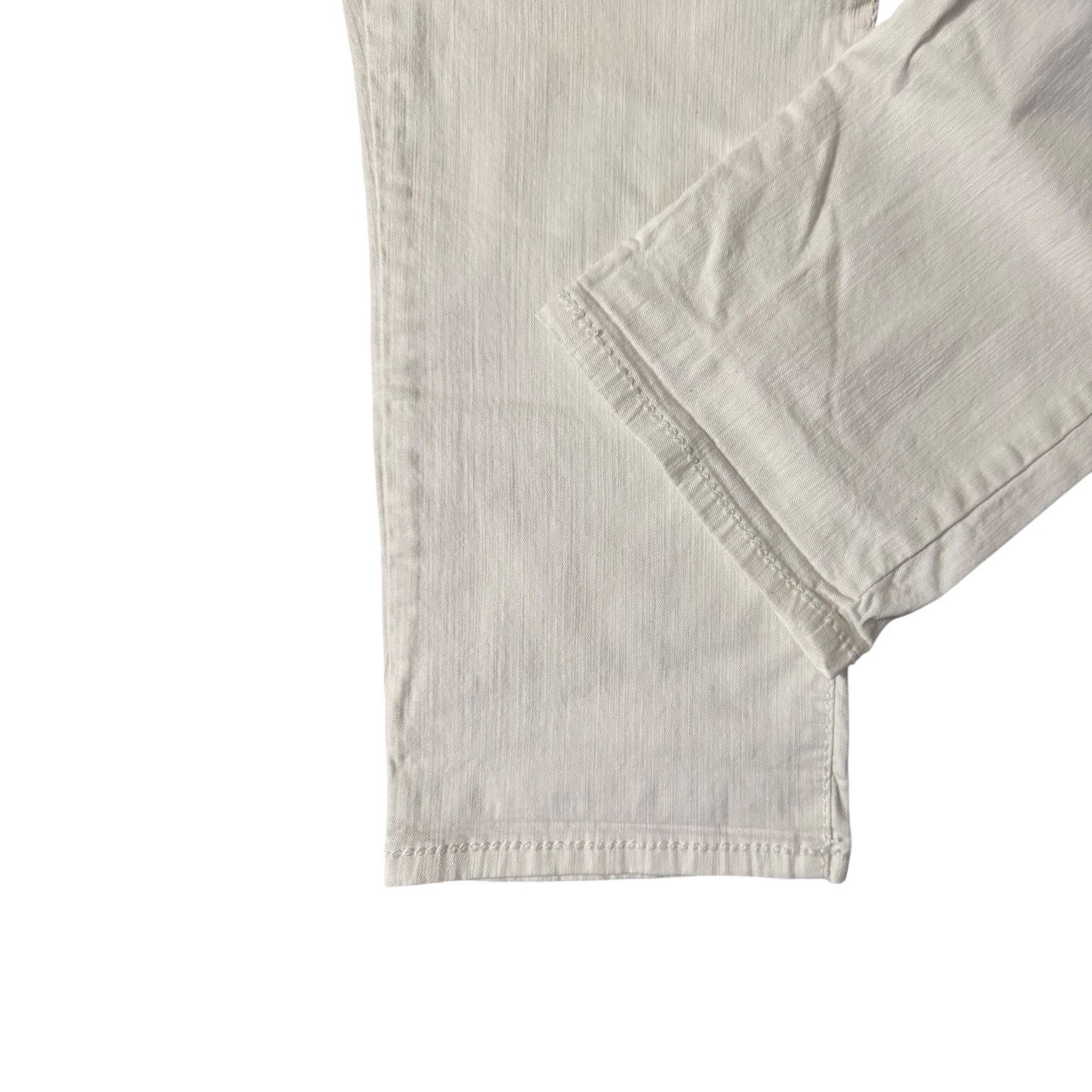 Nine West Nine West White Beaded Jeans Size 12 Cropped Retro Sparkle Size 34" / US 12 / IT 48 - 5 Thumbnail