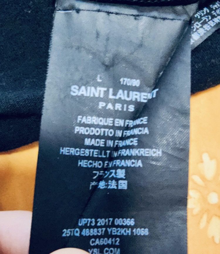 Saint Laurent Paris × Yves Saint Laurent Saint laurent slp 17ss portrait makes old letter logo short Size L / US 10 / IT 46 - 4 Thumbnail