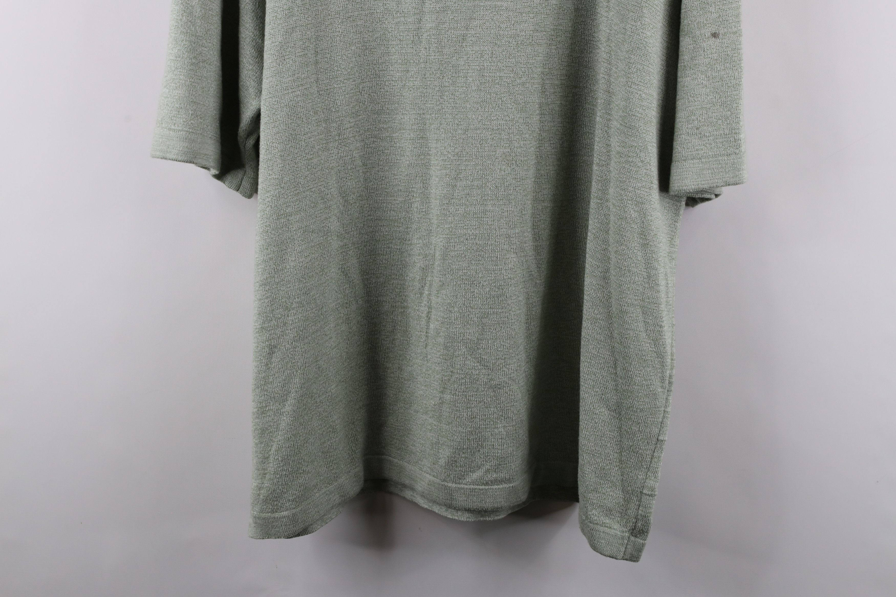 Vintage Vintage 90s Streetwear Knit Collared Golf Polo Shirt Green Size US L / EU 52-54 / 3 - 11 Thumbnail