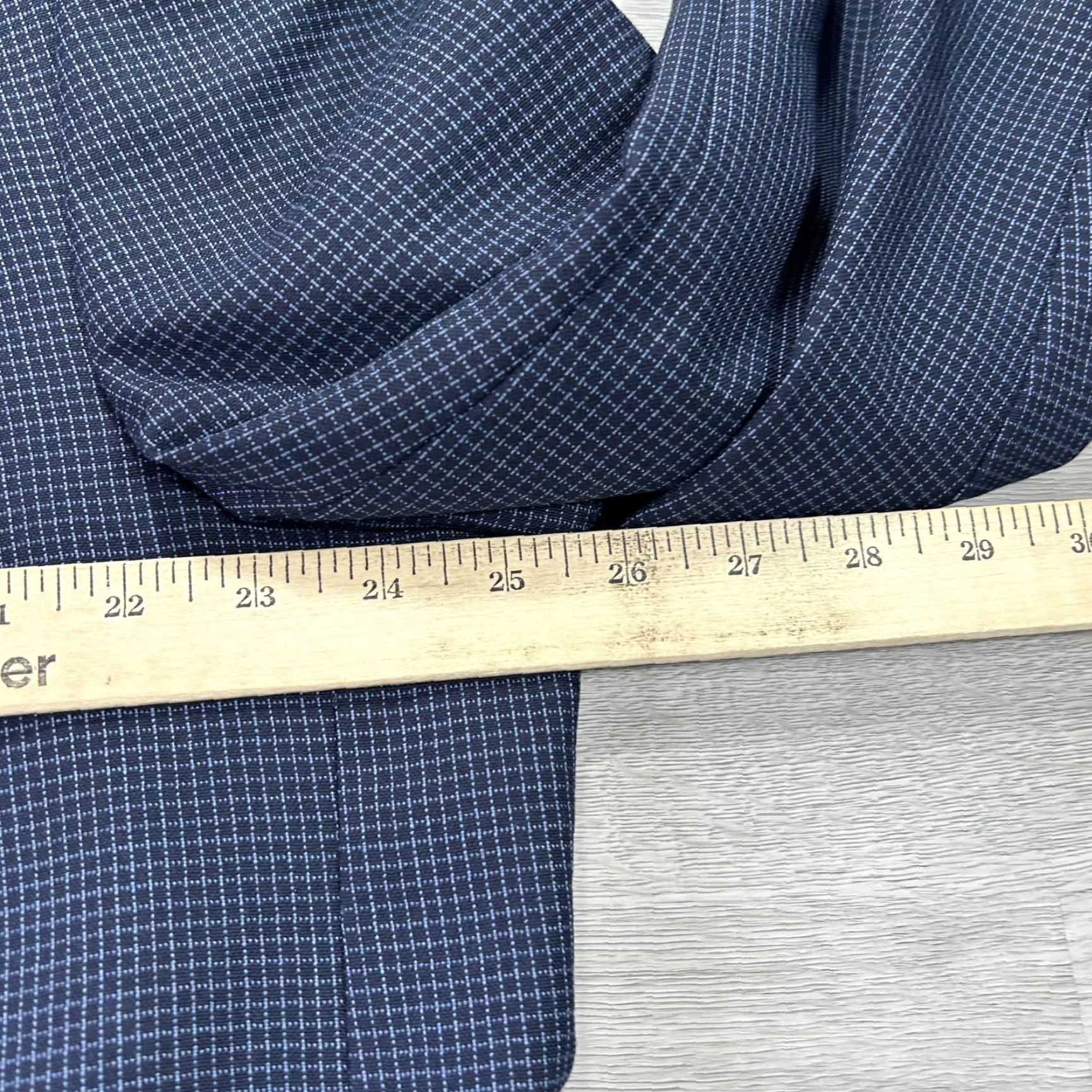 Vintage Coppley Blazer Mens 46 Blue Wool Check Sport Coat Jacket Holland & Sherry Size 46R - 6 Thumbnail