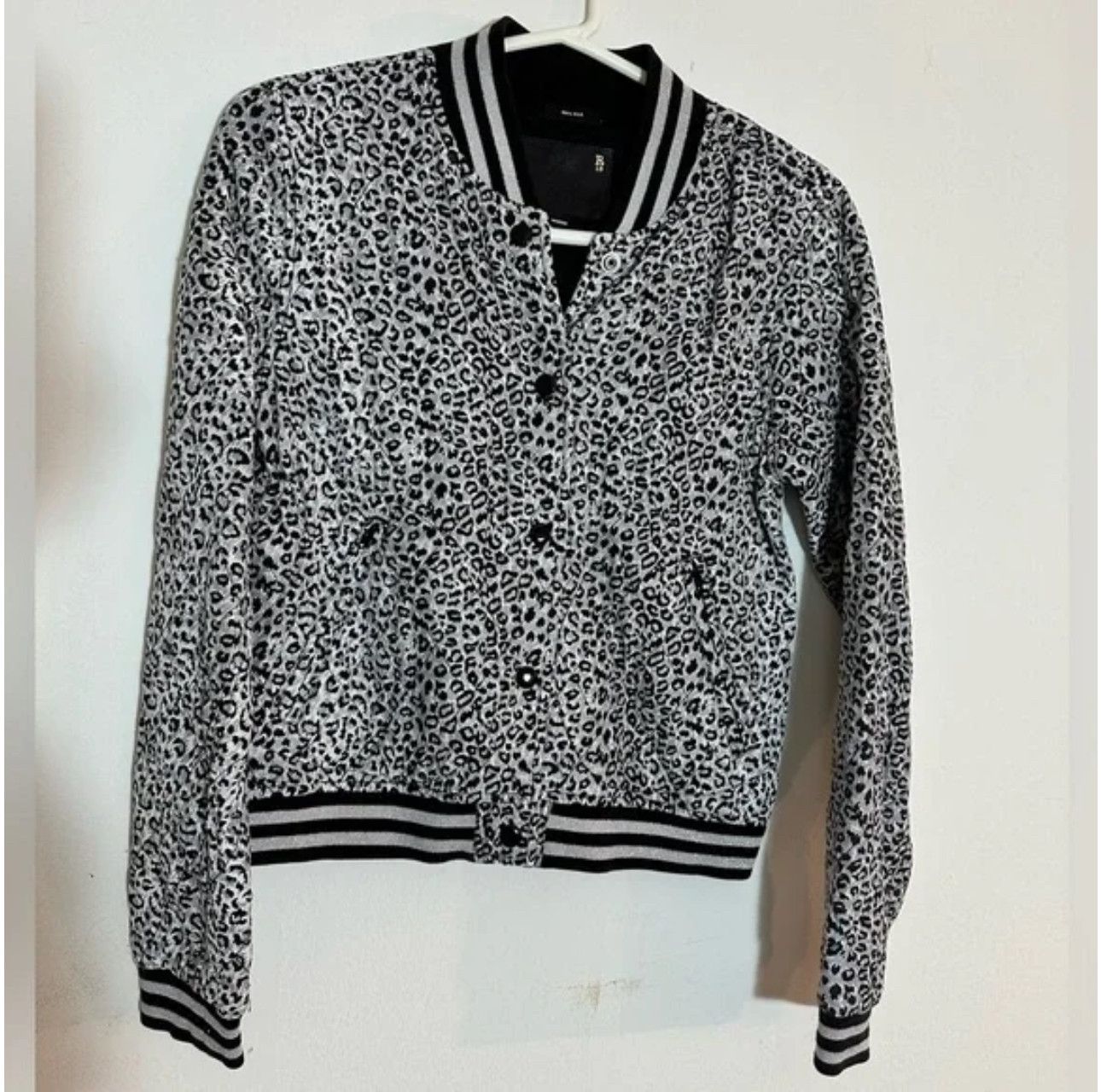 R13 R13 shrunken quilted roadie jacket silk leopard Size M / US 6-8 / IT 42-44 - 2 Thumbnail