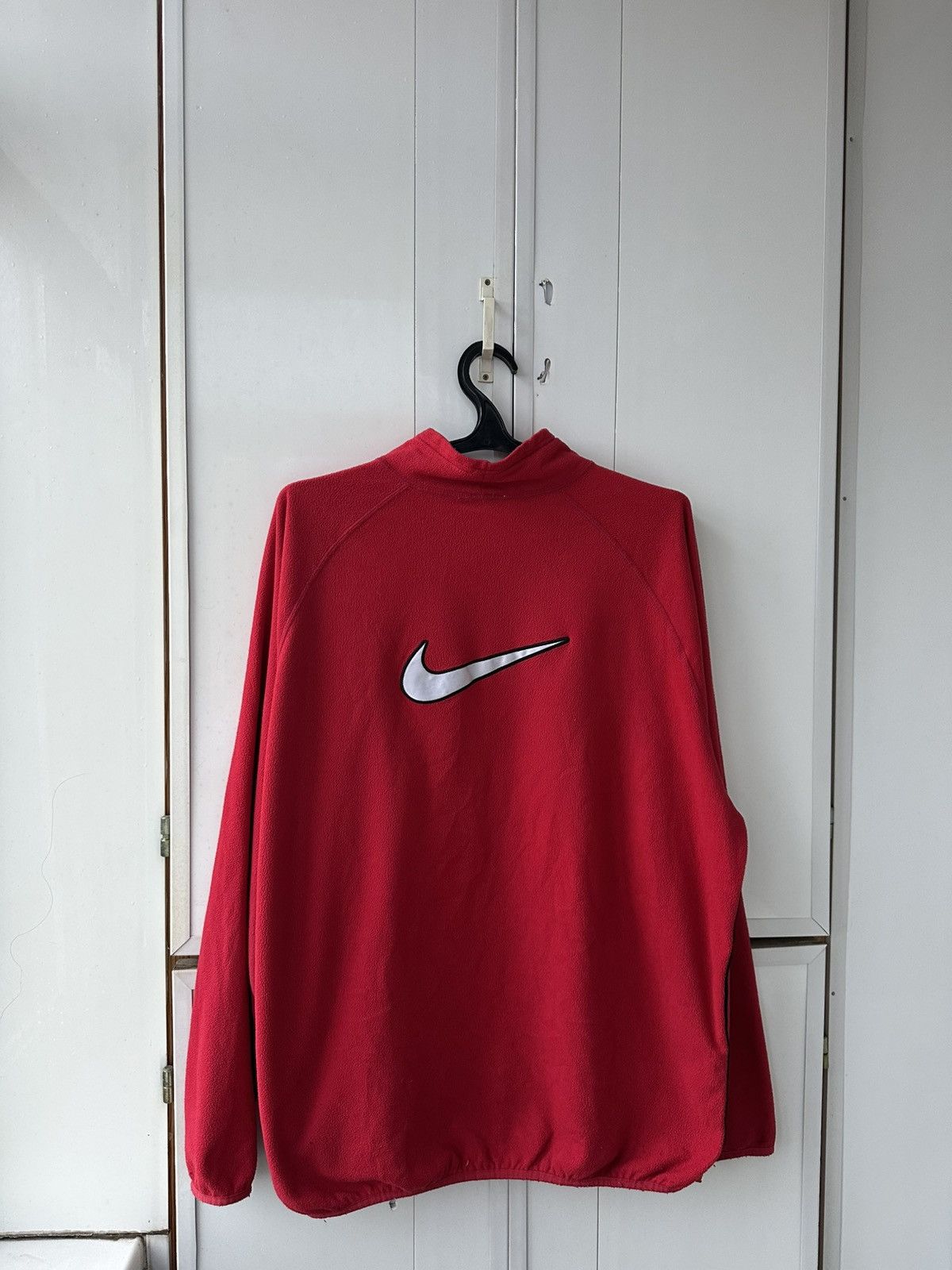 Nike Vintage Nike Fleece Jacket Big Logo Size US XL / EU 56 / 4 - 1 Thumbnail