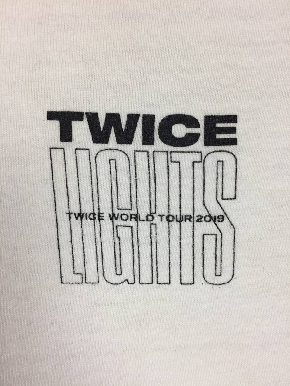 Band Tees Twice Kpop Group TWICELIGHTS World Tour 2019 Concert Tee Size US L / EU 52-54 / 3 - 6 Thumbnail