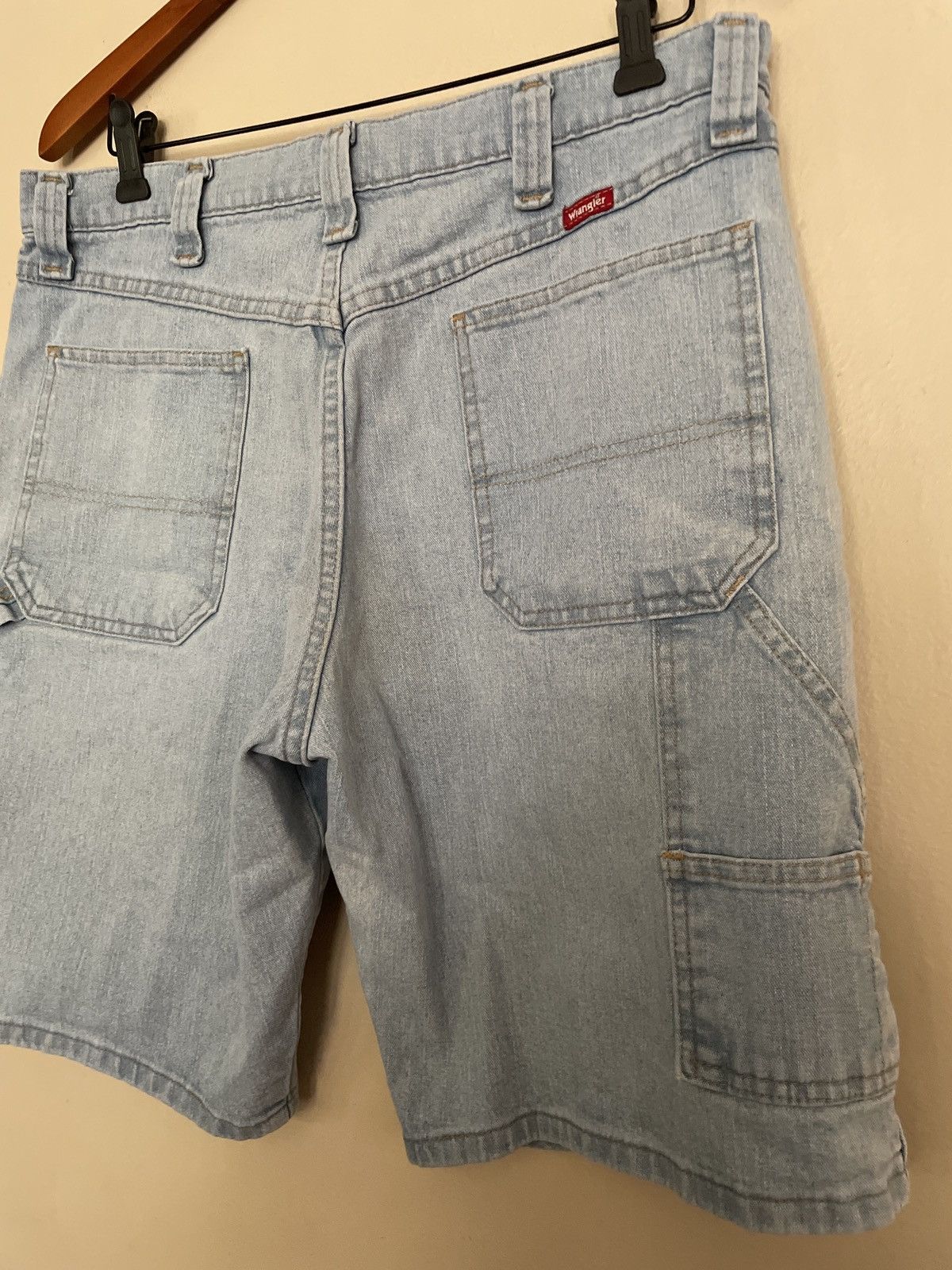 Vintage × Wrangler Crazy vintage y2k wrangler carpenter denim Jean shorts cargo Size US 34 / EU 50 - 6 Thumbnail