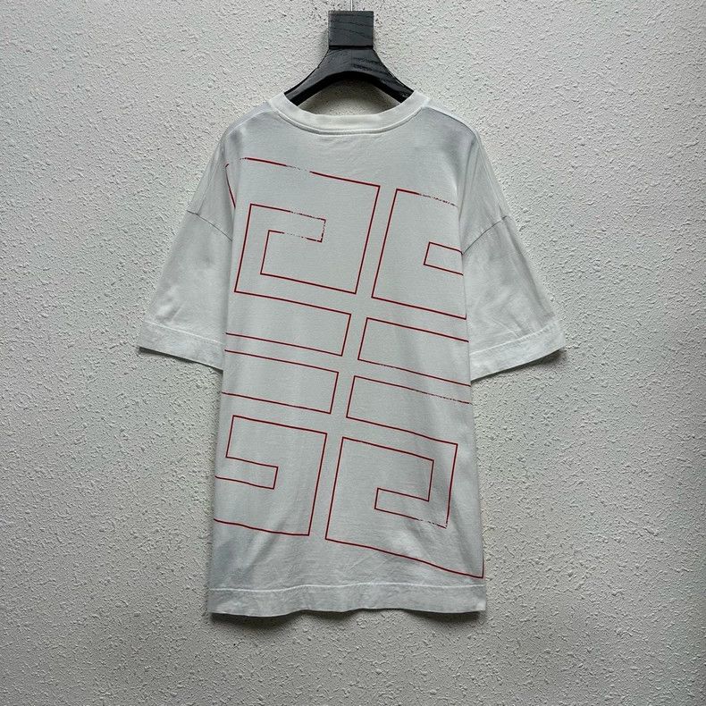 Givenchy Givenchy 24ss chest LOGO printed white short-sleeve T-shir Size US M / EU 48-50 / 2 - 2 Thumbnail