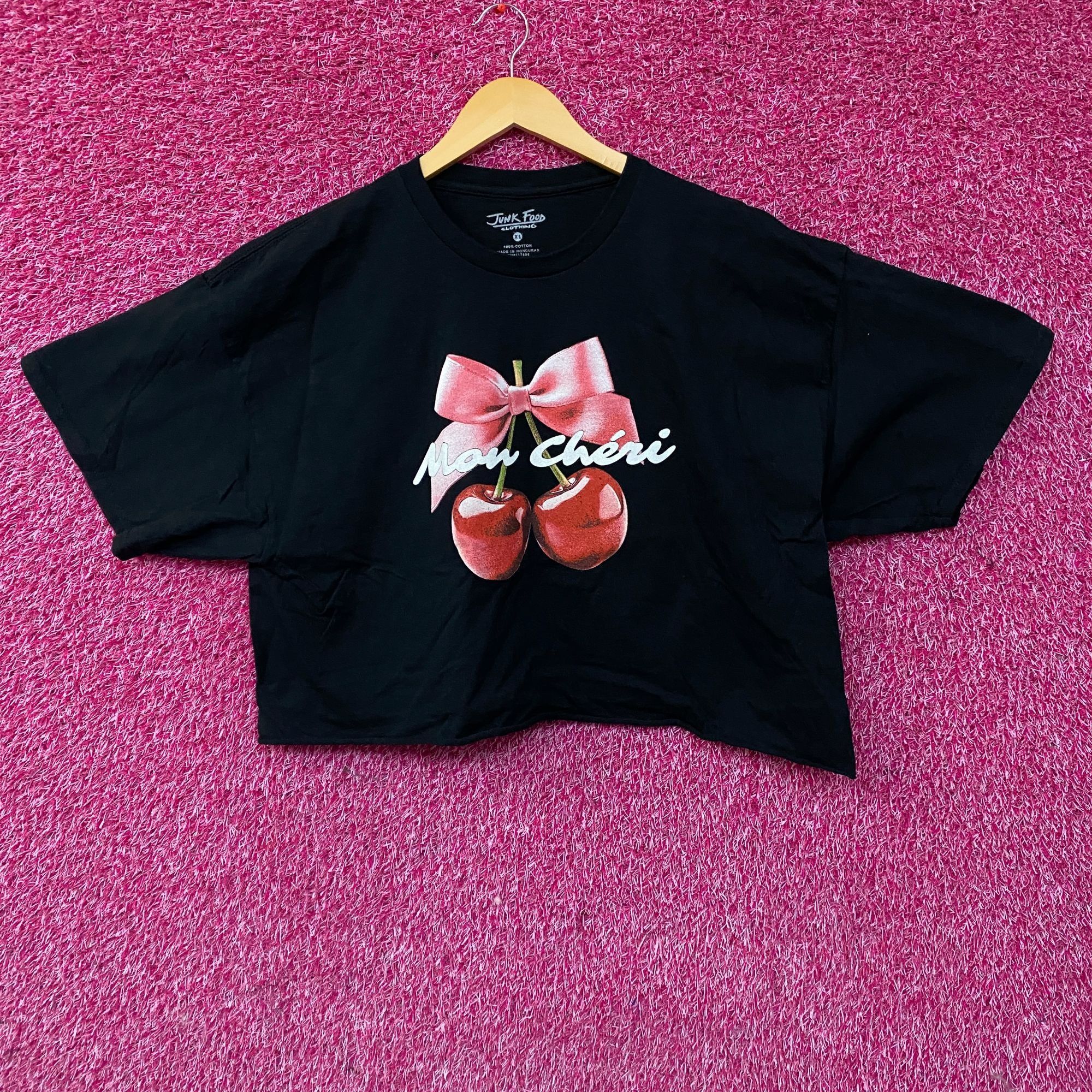 Junk Food Junk Food Clothing Mon Cheri Vintage Style Graphic Crop Tee Size XL / US 12-14 / IT 48-50 - 1 Thumbnail