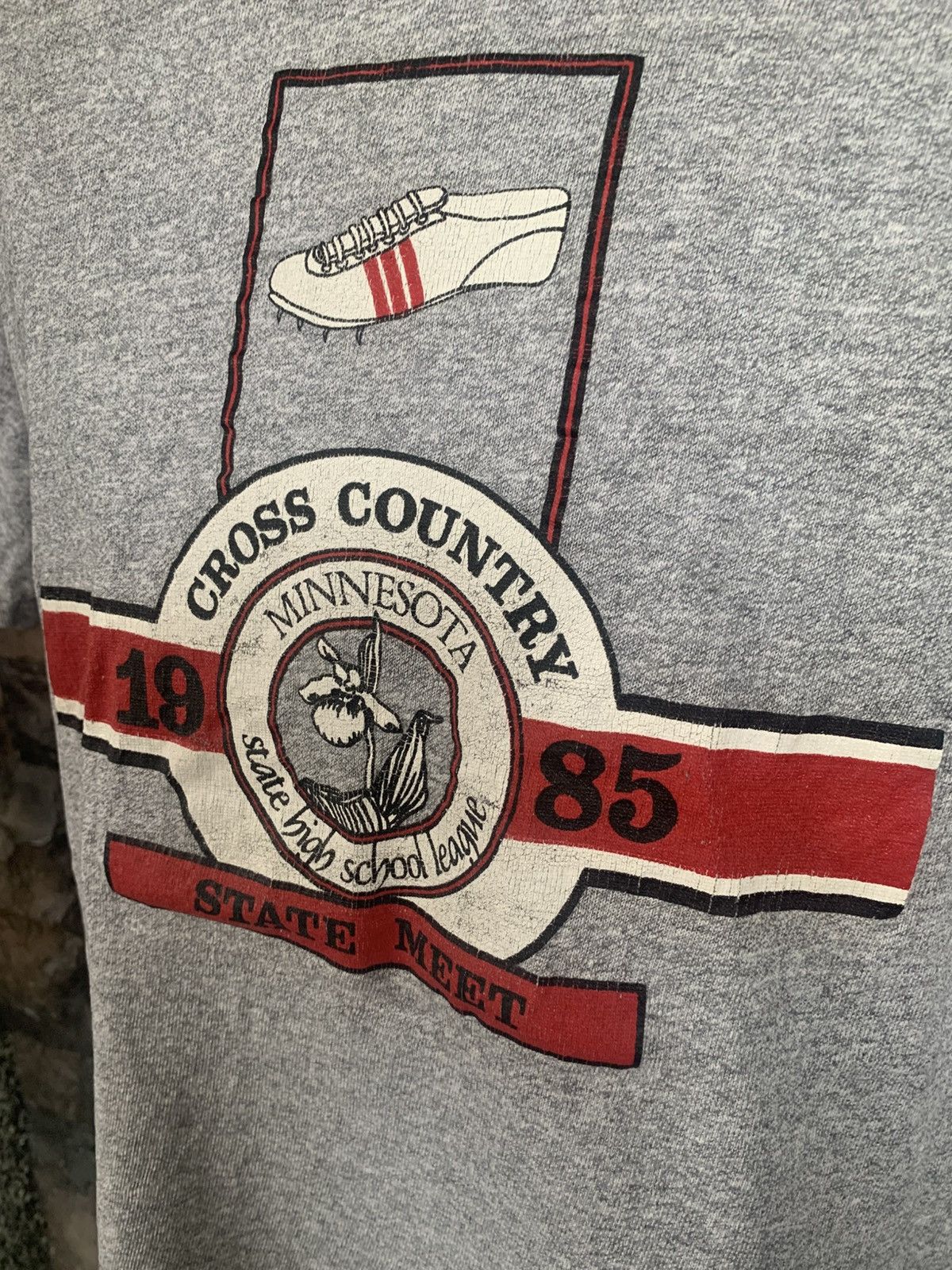 Champion Vintage 80s Champion Cross Country Tri Blend T shirt Size US XL / EU 56 / 4 - 3 Thumbnail