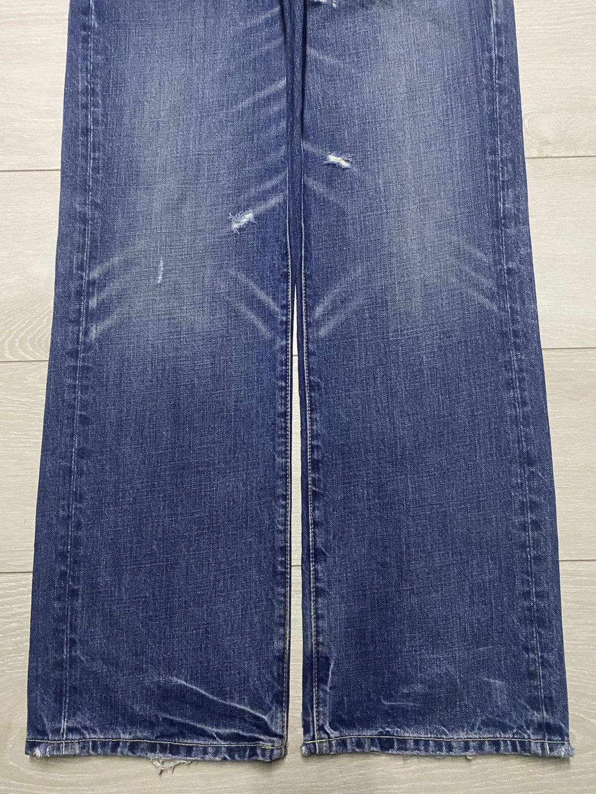 Neighborhood Ambercrombie & Fitch Faded Wash Distressed Baggy Jeans Size US 34 / EU 50 - 5 Thumbnail