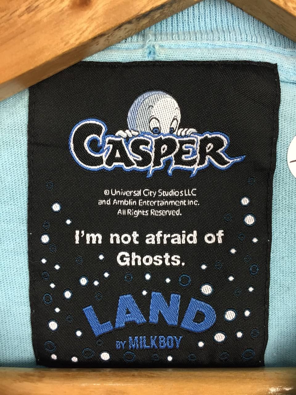 Japanese Brand LAND by MILKBOY Casper I'm Not Afraid of Ghosts Tee Size US XL / EU 56 / 4 - 9 Thumbnail