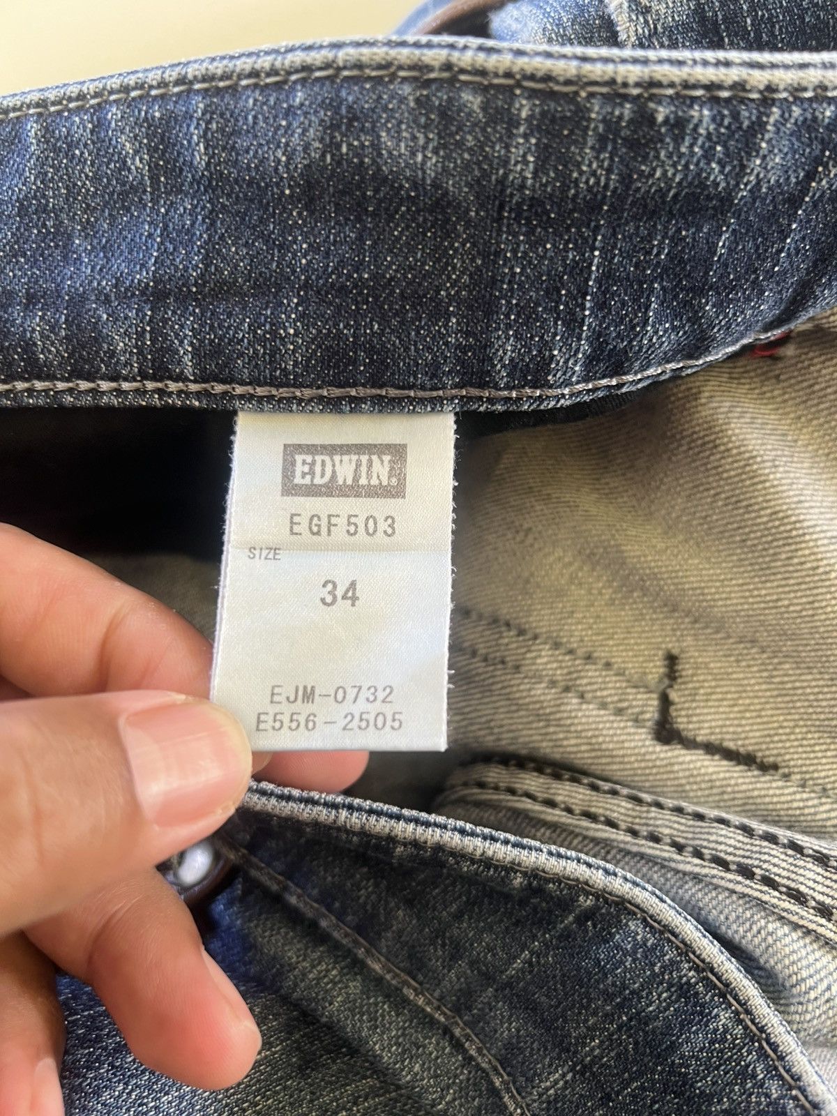 Edwin Edwin Distress Denim Jeans Size 36" Size US 36 / EU 52 - 7 Thumbnail