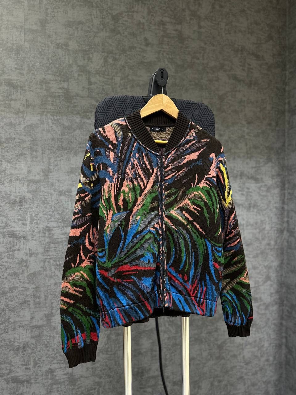 Vintage Vintage Ivko Full Zip Floral Cardigan Wool Sweater Size US M / EU 48-50 / 2 - 8 Thumbnail