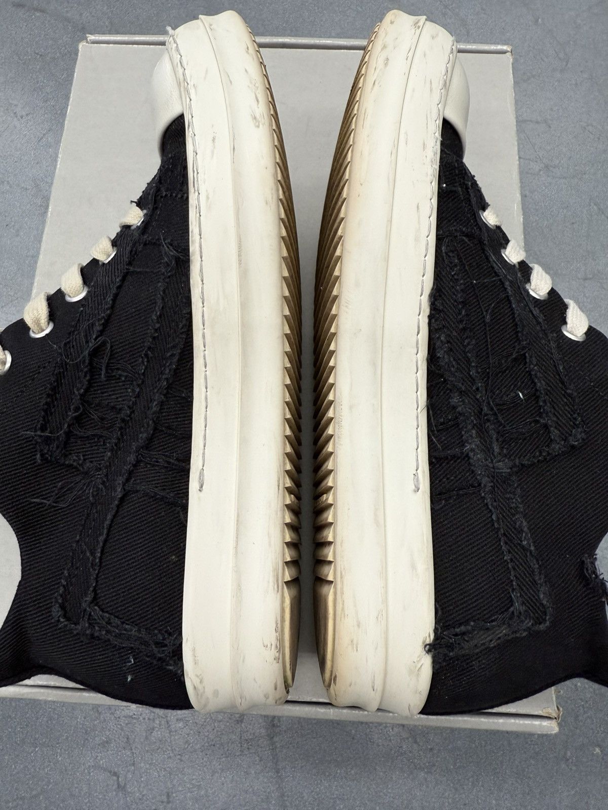 Rick Owens Rick Owens DRKSHDW Slashed Low Sneaker Size 40 / US 7 Size US 7 / EU 40 - 4 Thumbnail
