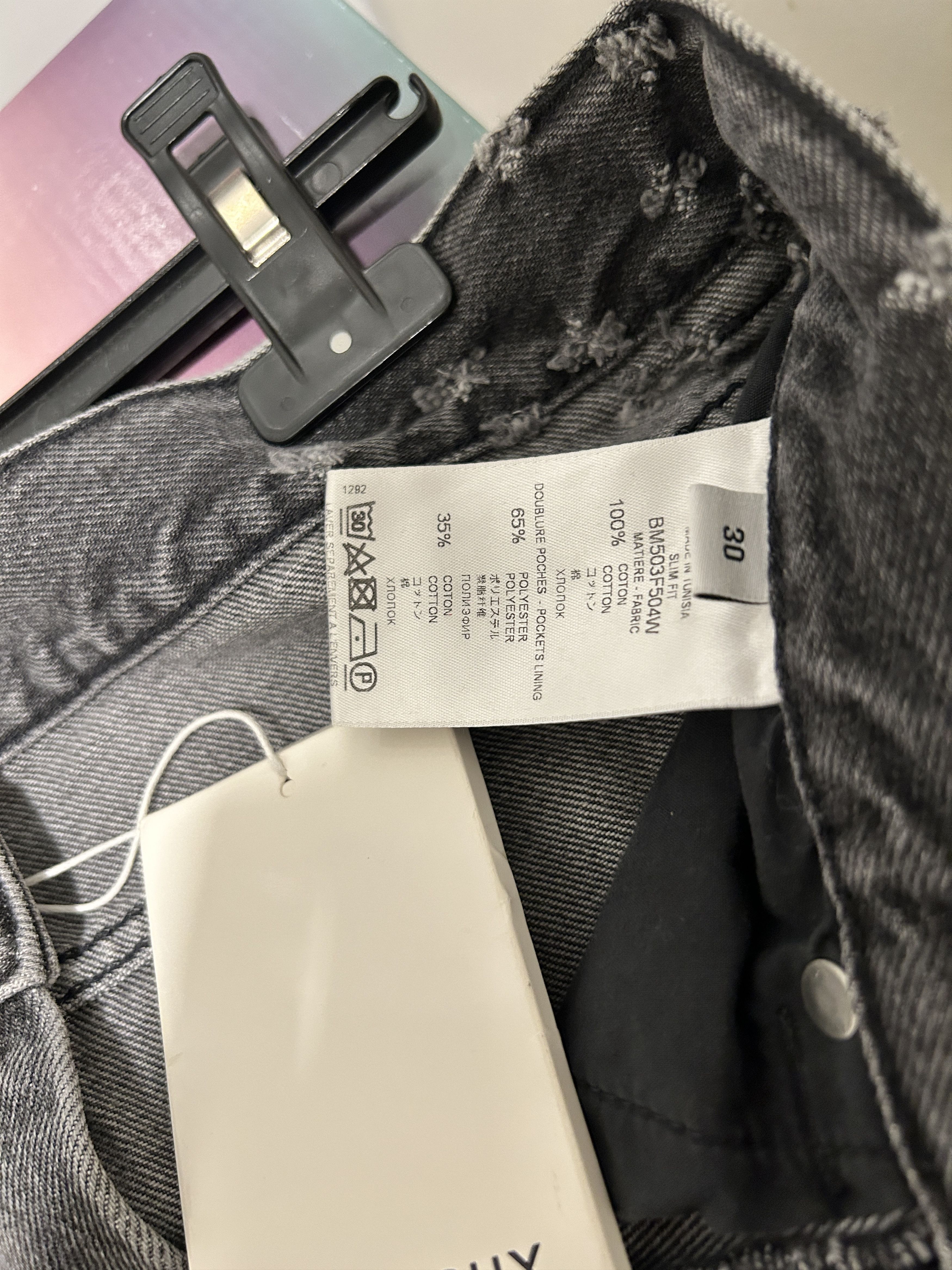 Givenchy medium grey denim jeans trouser holes skinny distressed Size US 30 / EU 46 - 10 Thumbnail