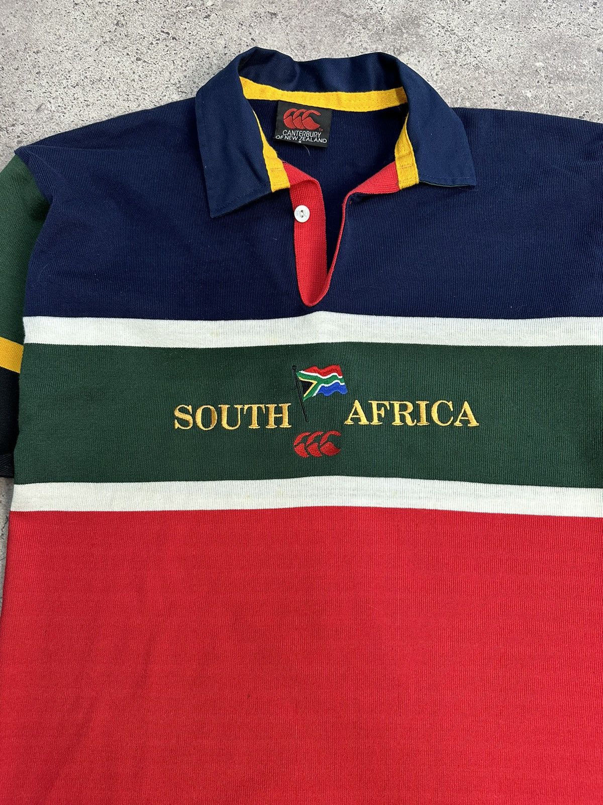 Canterbury of New Zealand Canterbury Rugby Polo South Africa Striped Multicolor Size US S / EU 44-46 / 1 - 4 Thumbnail