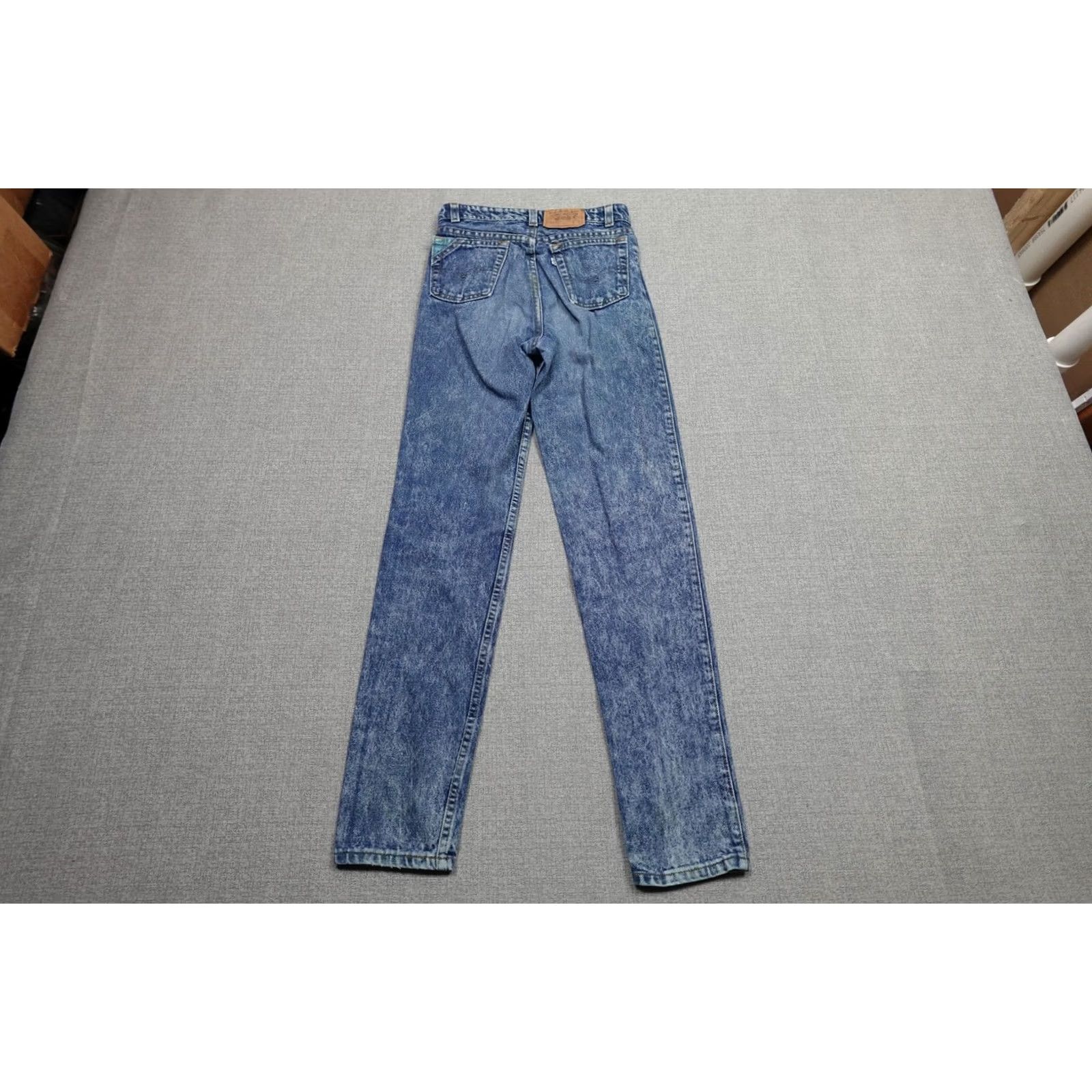 Levi's VINTAGE Levi’s 525 Jeans Womens 26x30 Blue Acid Wash High Waist Tapered 90s Damen Womens Jeans 26in 30in Blue Acid Wash 5-Pocket Denim Stretch? Size 26" / US 2 / IT 38 - 5 Thumbnail