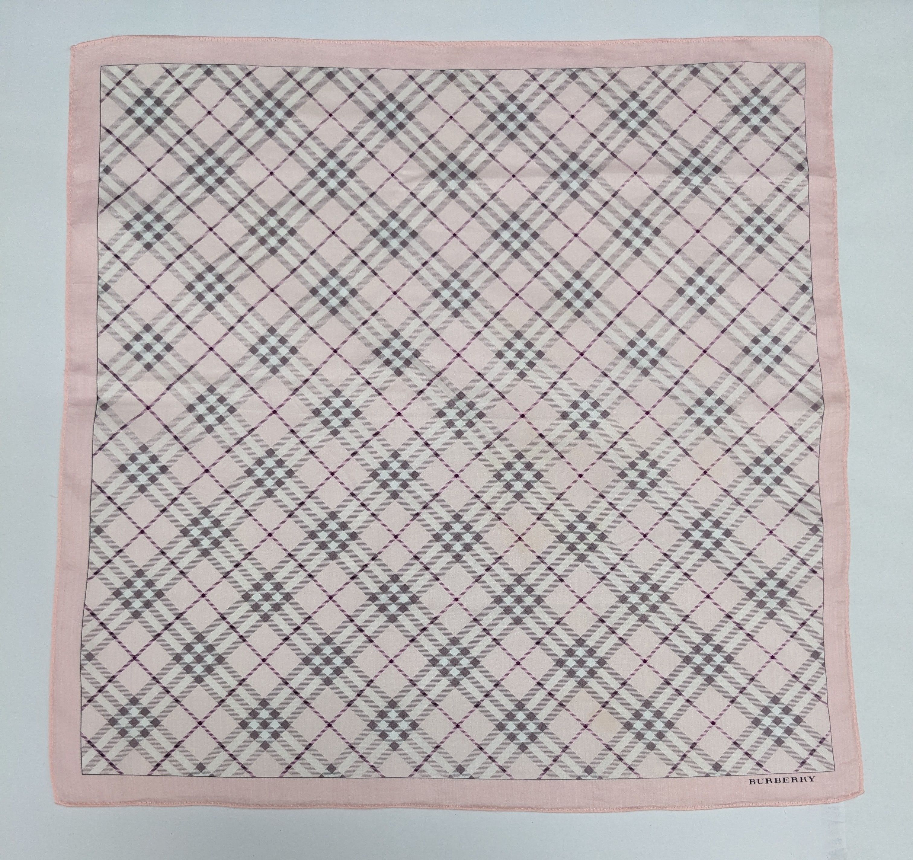 Burberry BURBERRY Handkerchief Pink Nova Check Plaid Size ONE SIZE - 3 Thumbnail
