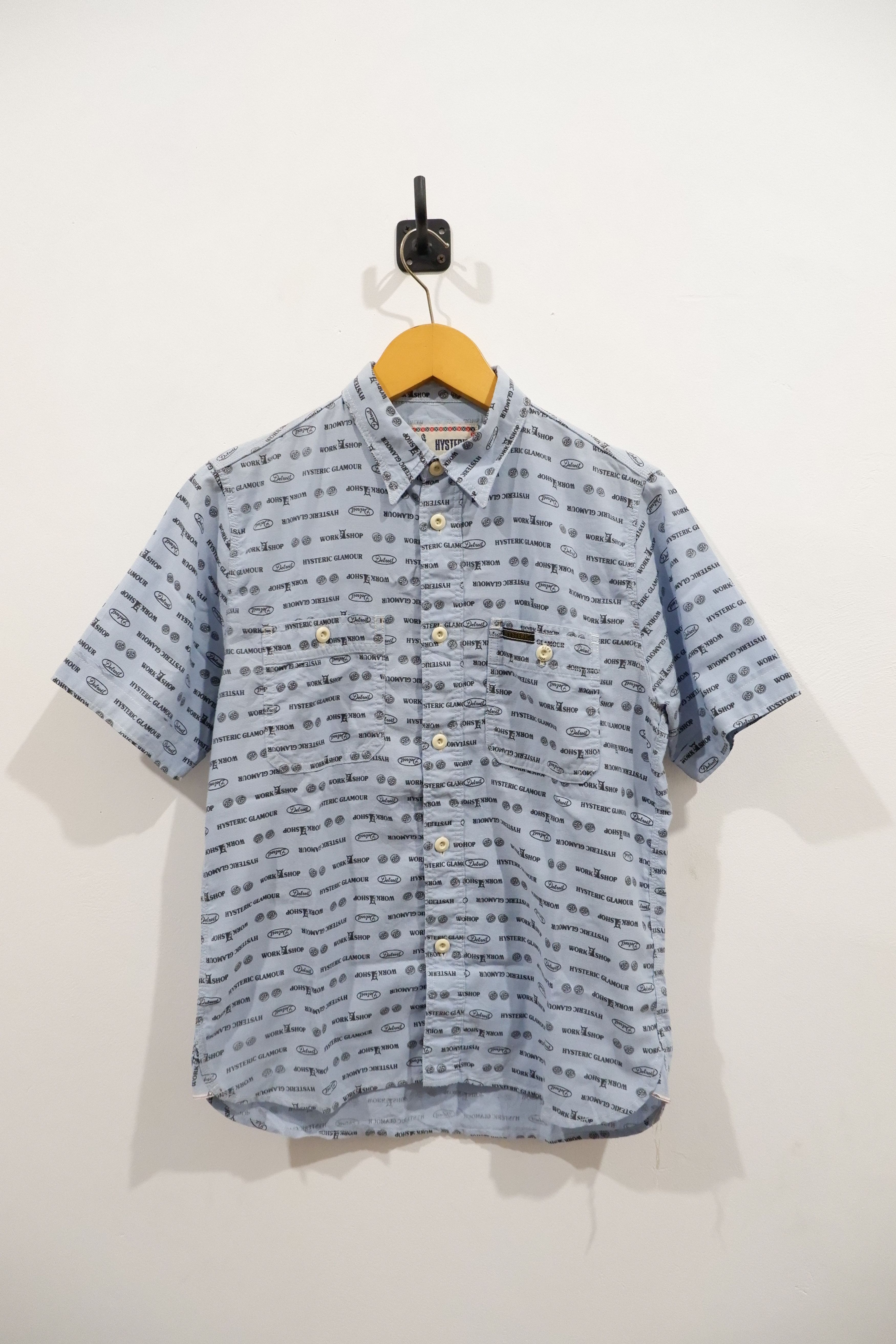 Hysteric Glamour Hysteric Glamour Workshop Detroit Printed Chambray Shirt Size US M / EU 48-50 / 2 - 1 Thumbnail