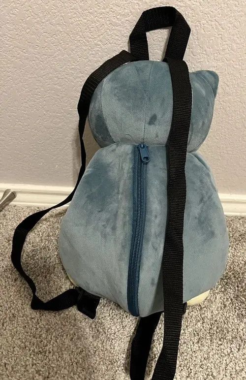 VIBE Kawaii Snorlax Plush Backpack Bag Size ONE SIZE - 6 Thumbnail