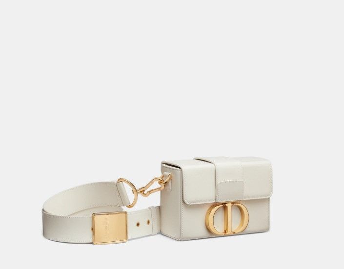 Dior o1w1db10824 Size: OS / Montaigne Box Bag in White Size ONE SIZE - 1 Thumbnail