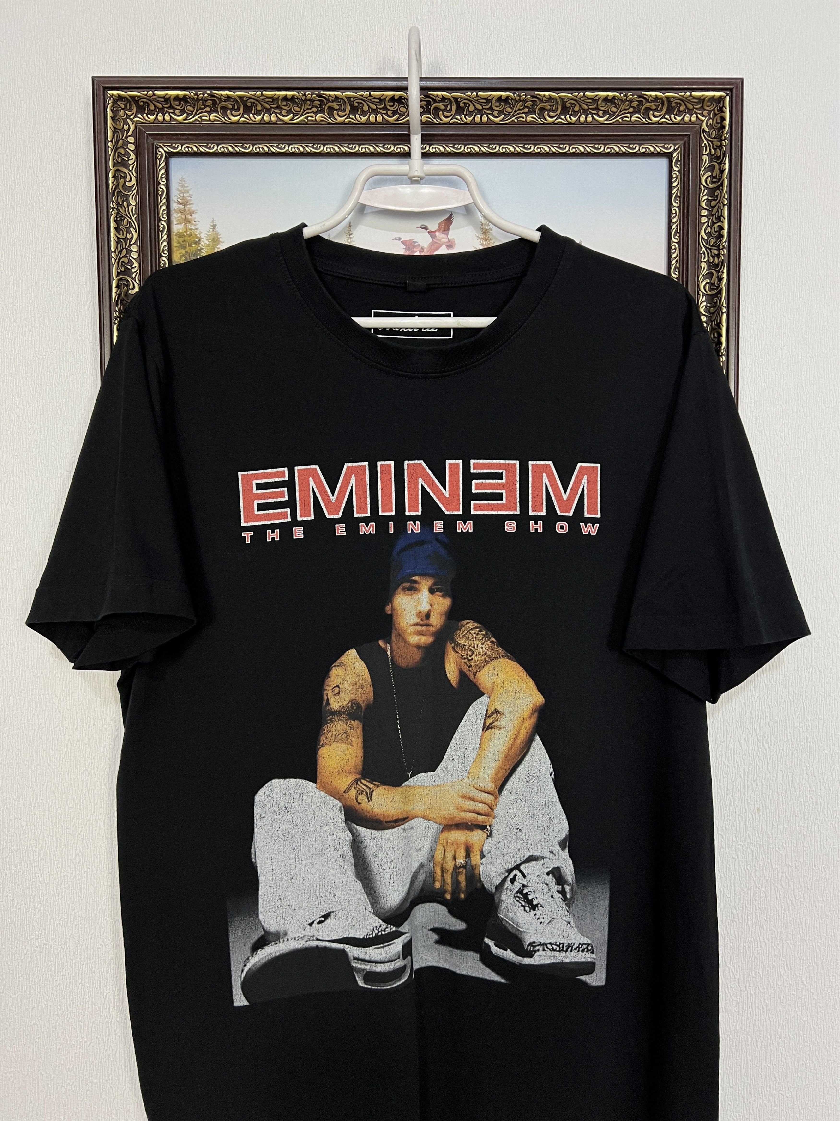 Vintage Eminem Rap Hip Hop Over Print Shirt Big Logo Tee Rare Hype Size US L / EU 52-54 / 3 - 2 Thumbnail