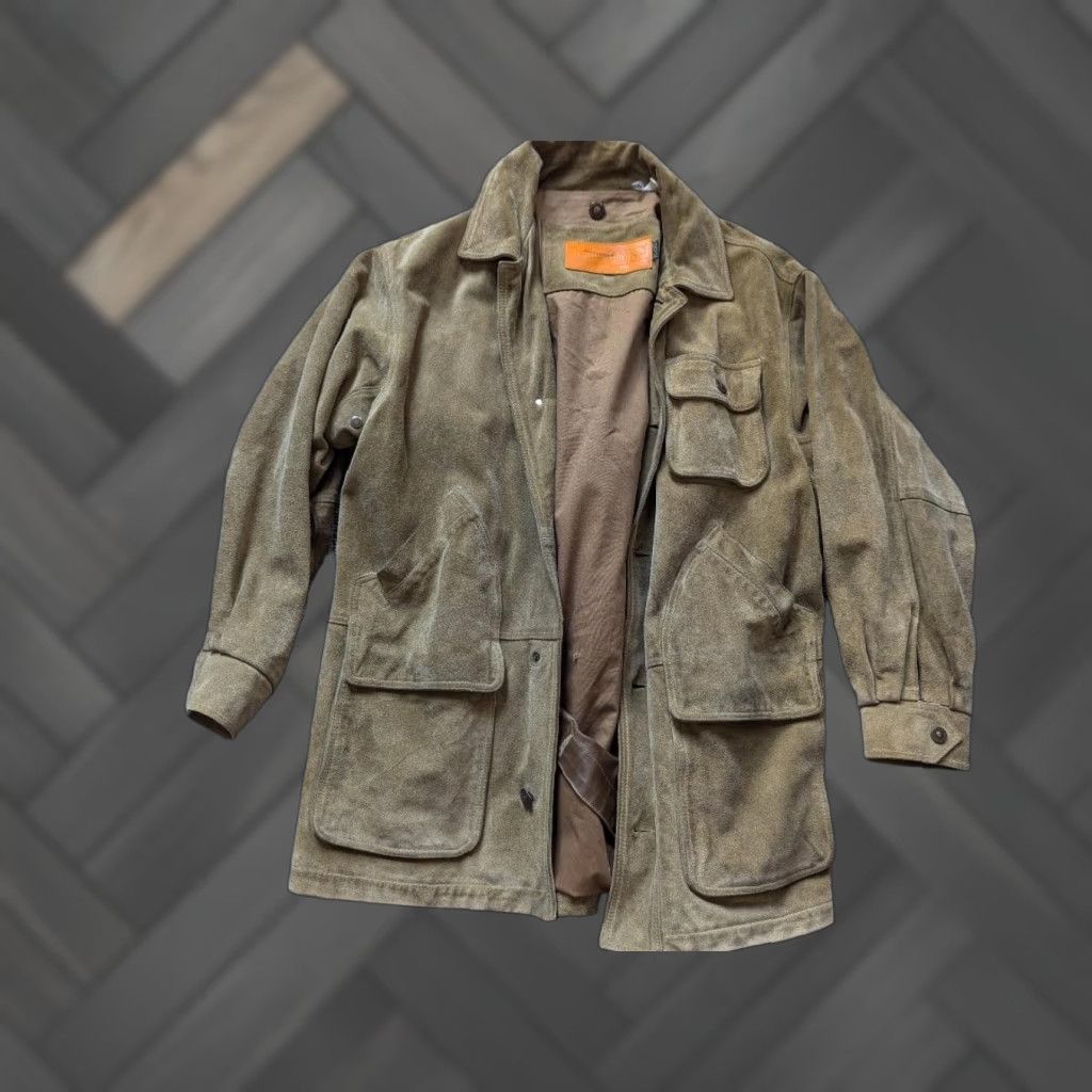 Timberland VINTAGE Timberland coat Leather Sportsman Brown Mens L 44 Split Suede Cowhide Parka Size US L / EU 52-54 / 3 - 1 Thumbnail