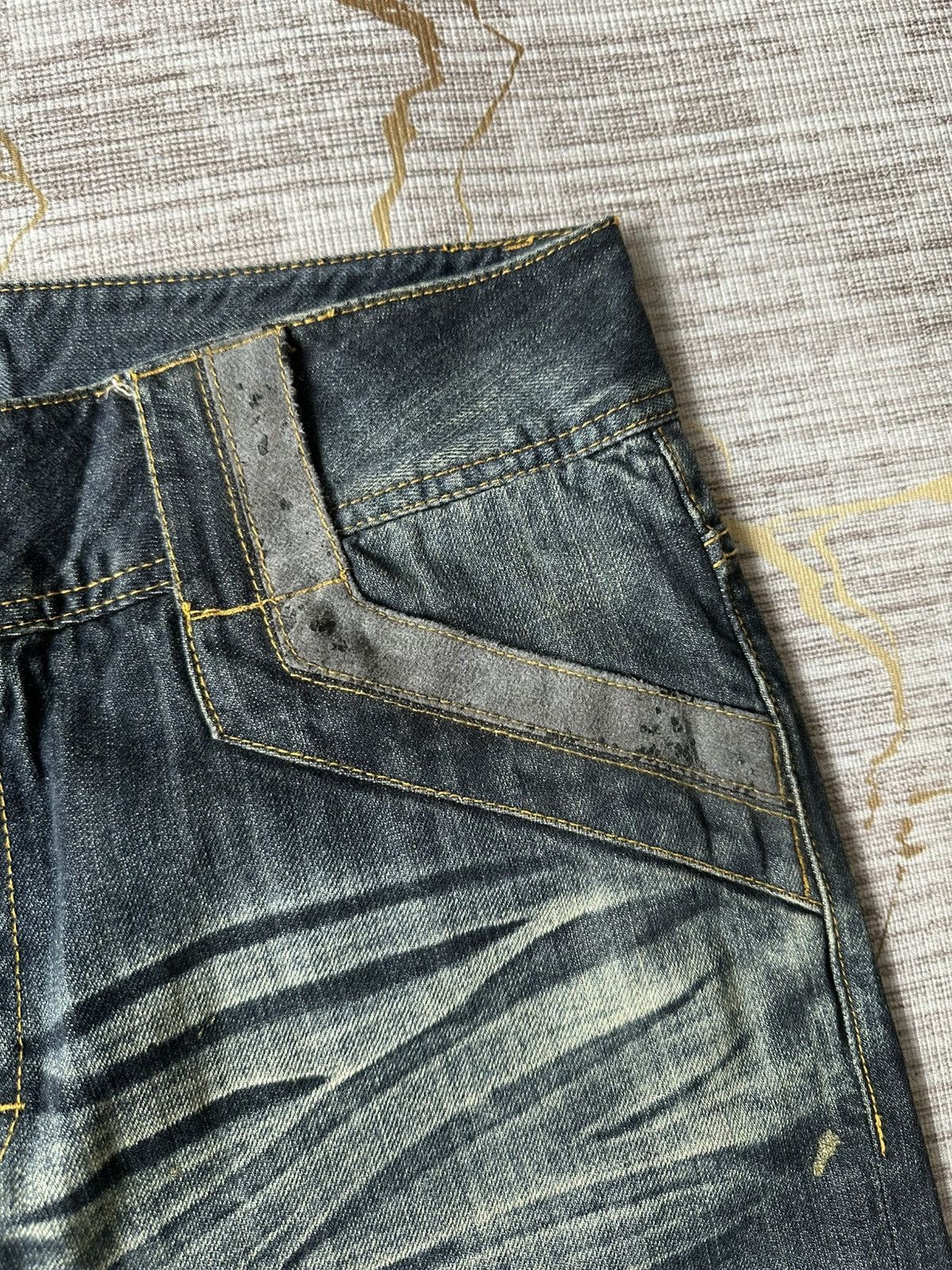 Japanese Brand FLARE Japanese Brand Claw Marks Design Denim Size US 34 / EU 50 - 13 Thumbnail