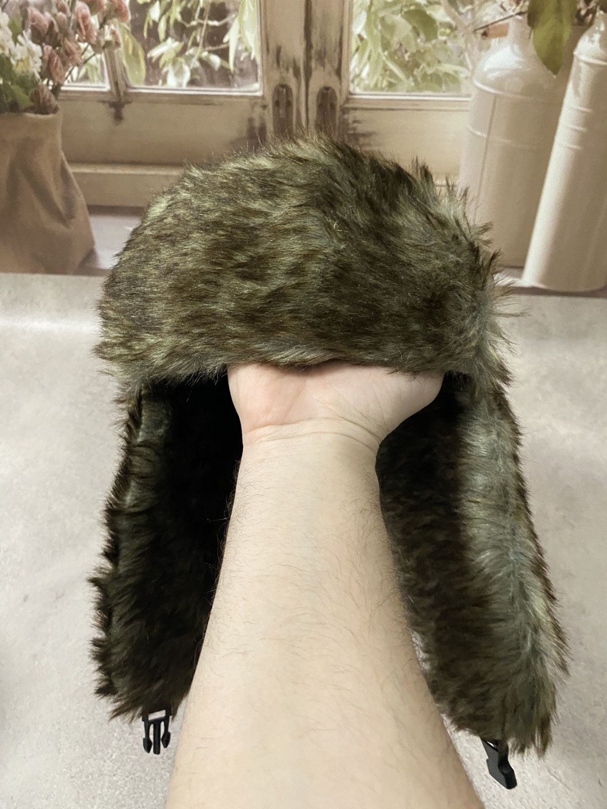 Vintage Ushanka Kanye West style Fur LGG style hat Size ONE SIZE - 3 Thumbnail