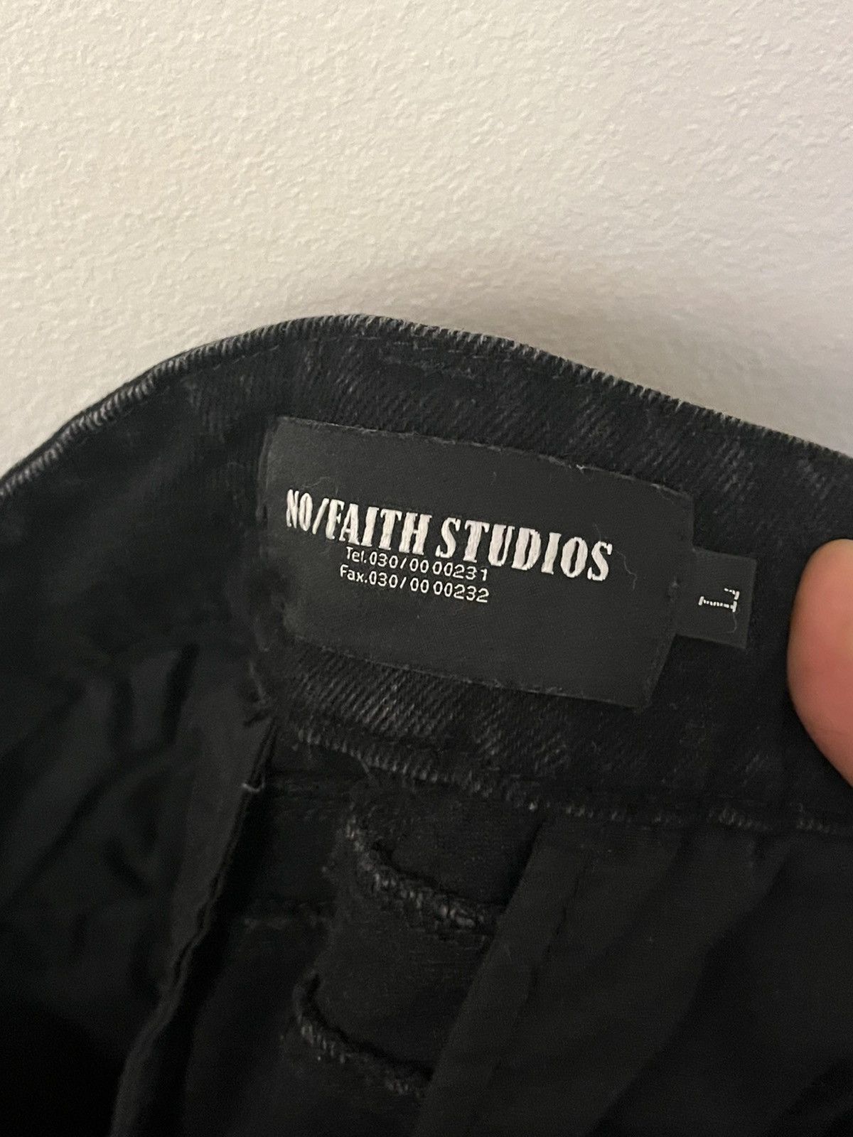 No Faith Studios Black Heavy Wave Denim No Faith Studios Size US 40 / EU 56 - 10 Thumbnail