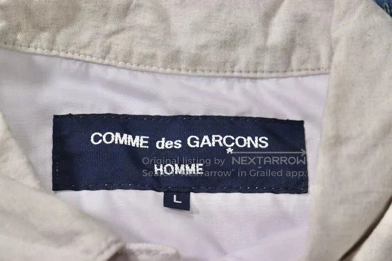 Comme des Garcons CDG Homme Paneled Linen Jacket. Size US L / EU 52-54 / 3 - 5 Thumbnail