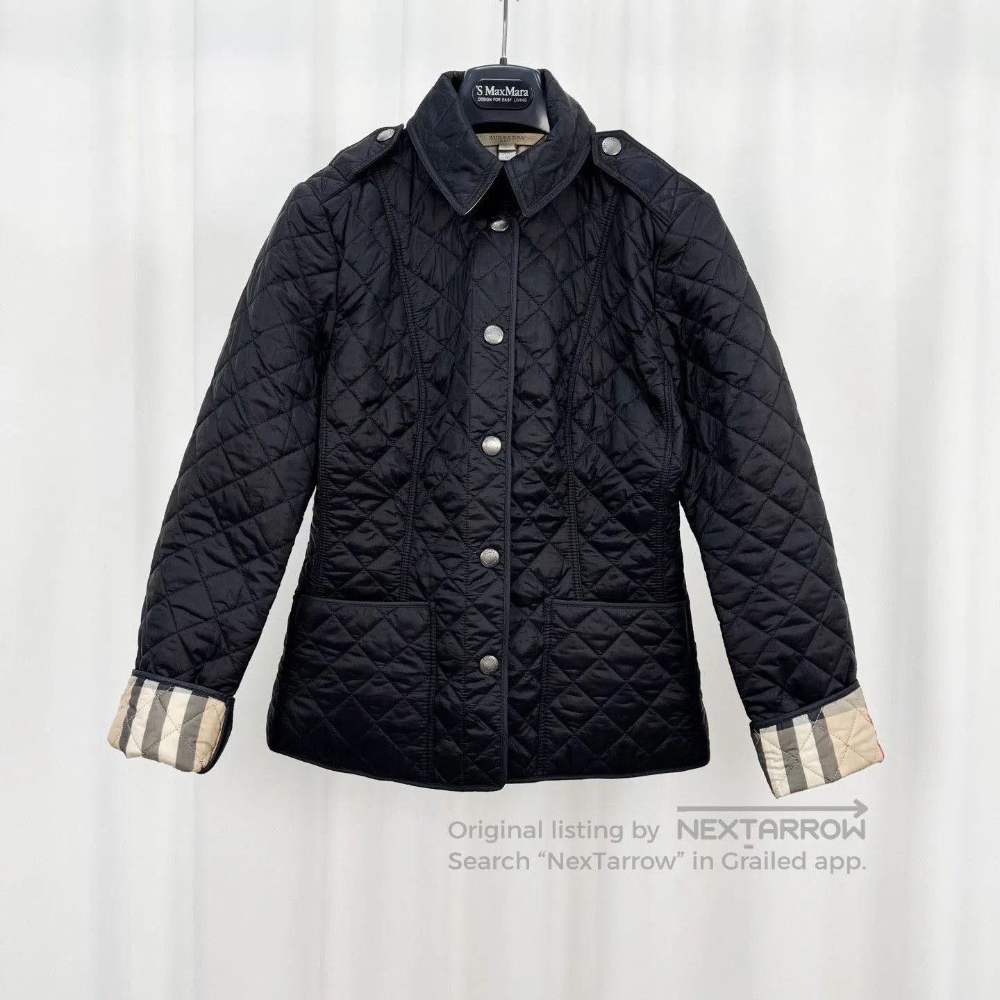 Burberry Burberry Quilted Inner Check Cotton Coat. Size XS / US 0-2 / IT 36-38 - 1 Thumbnail