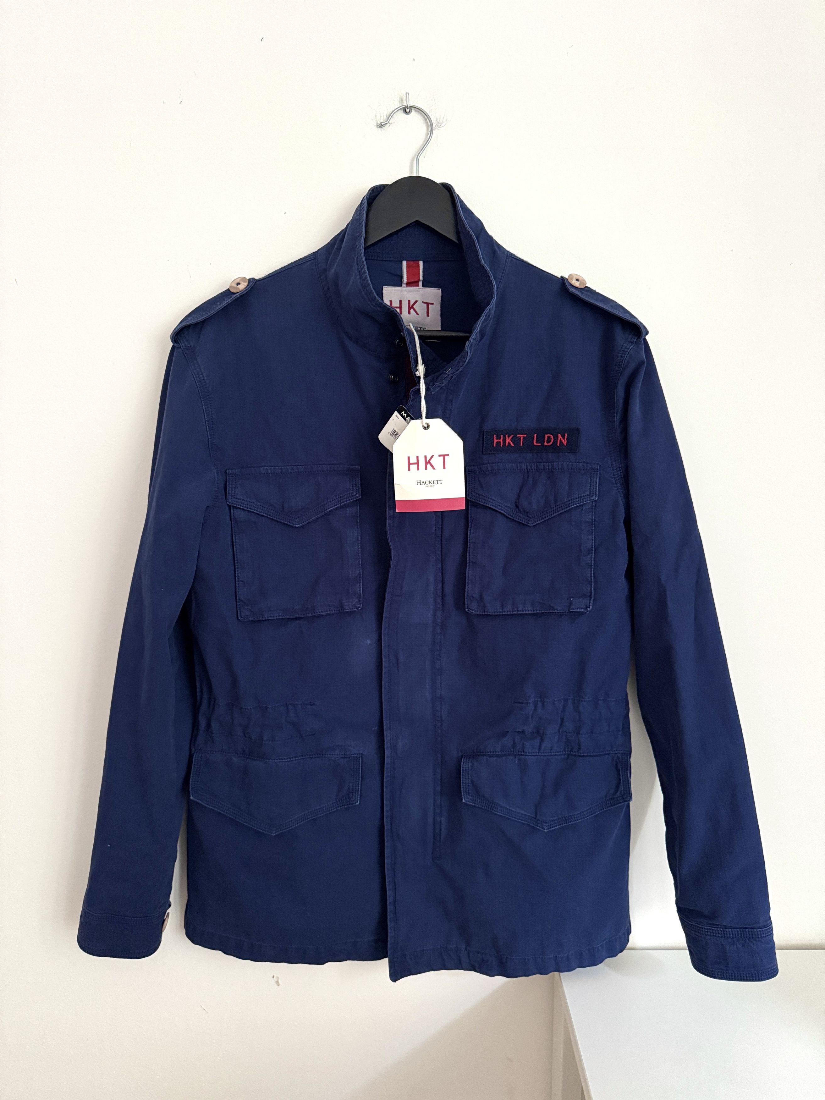 Hackett Hackett HKT London Cotton 4 Pocket Velo Jacket Navy S Size US S / EU 44-46 / 1 - 1 Thumbnail
