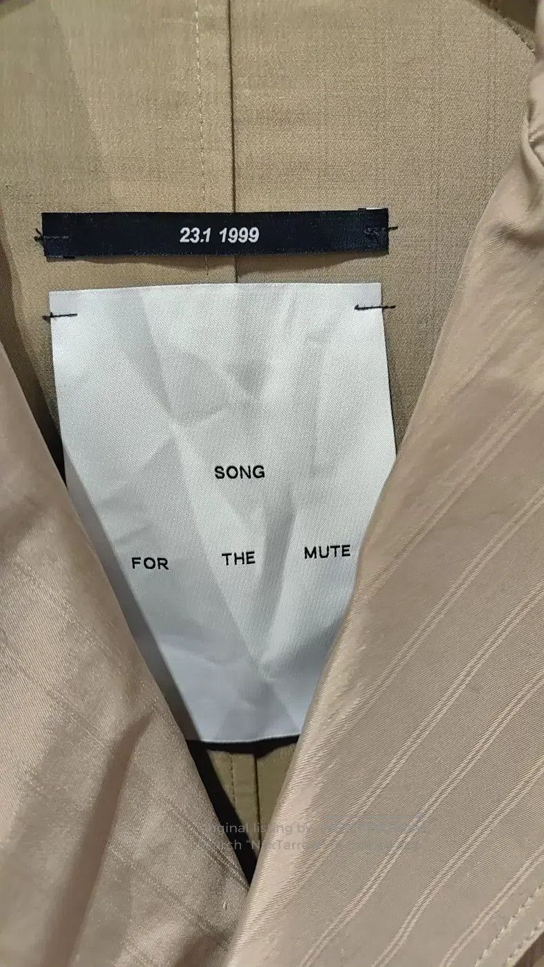 Song For The Mute SONG FOR THE MUTE overcoat Size US M / EU 48-50 / 2 - 2 Thumbnail