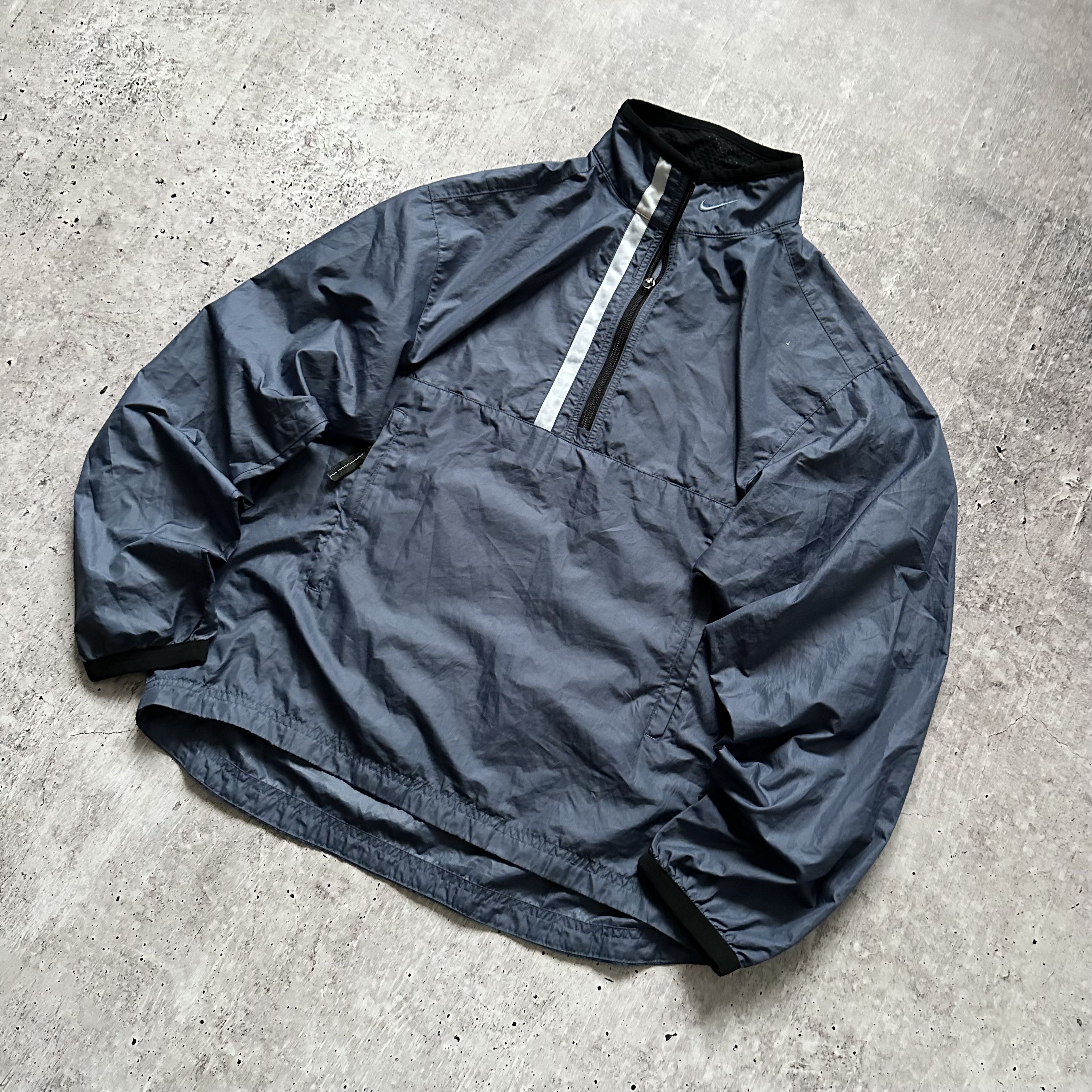 Nike × Vintage Nike Nylon y2k Vintage Drill Track Anorak Sweatshirt jacket Size US S / EU 44-46 / 1 - 6 Thumbnail