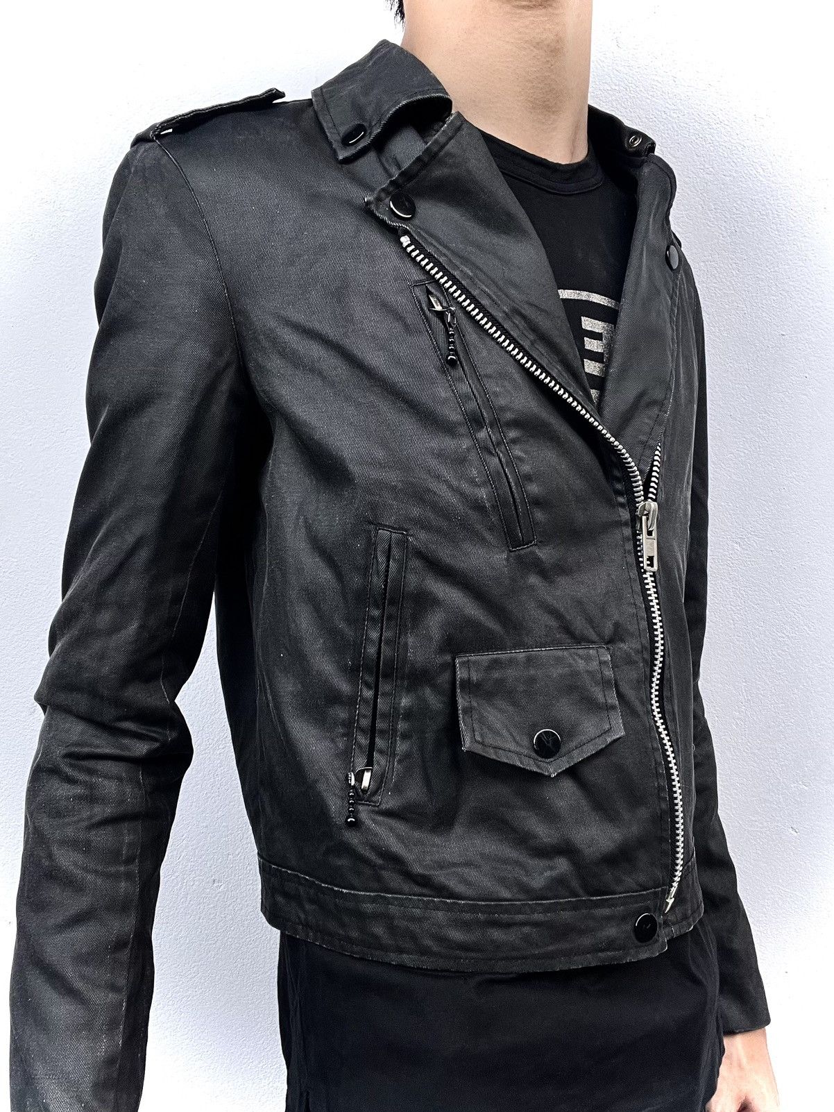 Lad Musician 2000s Lad Musician Wax Biker Jacket Size US M / EU 48-50 / 2 - 6 Thumbnail