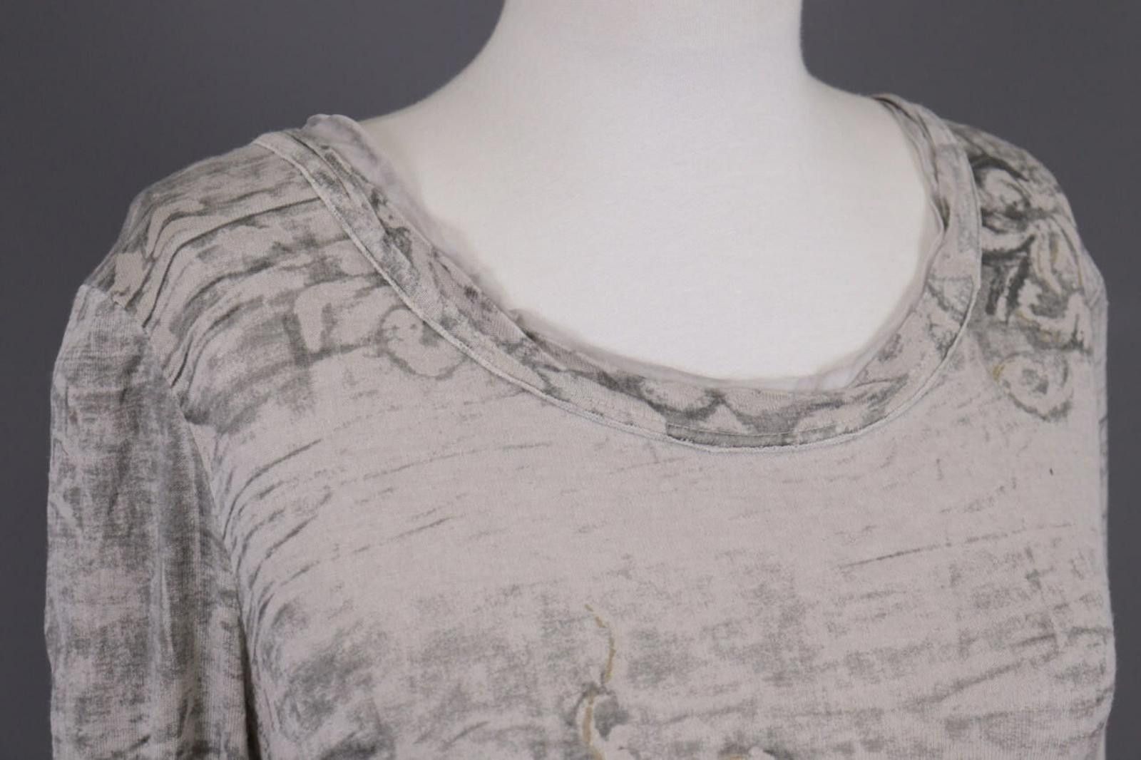 Bottega Veneta Bottega Gray Printed Velour Smoked Tunic Short Dress Size M / US 6-8 / IT 42-44 - 4 Thumbnail
