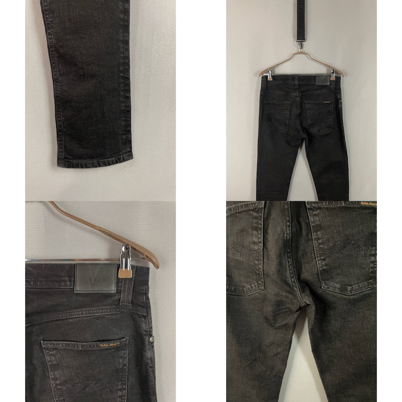 Nudie Jeans Nudie Jeans Co Jeans Slim Black Cotton Denim 32x32 5-Pocket Button Zip Vintage? No - Regular Mens 33 34 Size US 33 - 8 Thumbnail