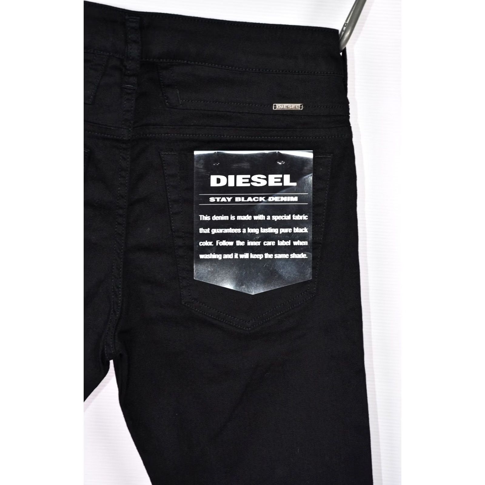 Diesel Diesel D-Bazer 0688H STRETCH TAPERED Jeans Men's W30/L34 Black Denim 5-Pocket Inseam 32.68in Classic Fit Size US 30 / EU 46 - 4 Thumbnail