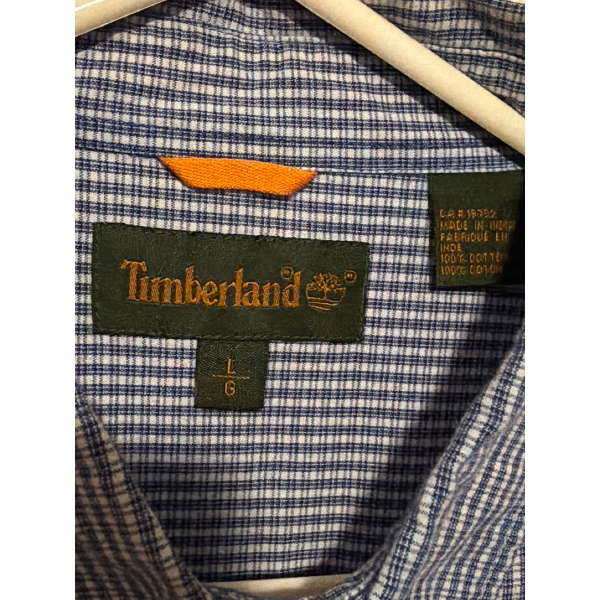 Timberland Timberland Blue White Plaid Button Down Shirt Long Sleeves C Size US L / EU 52-54 / 3 - 5 Thumbnail