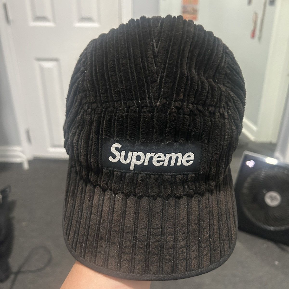 Supreme FW15 Supreme Hi-Lo Corduroy Black Hat Box logo Vintage Size ONE SIZE - 5 Thumbnail