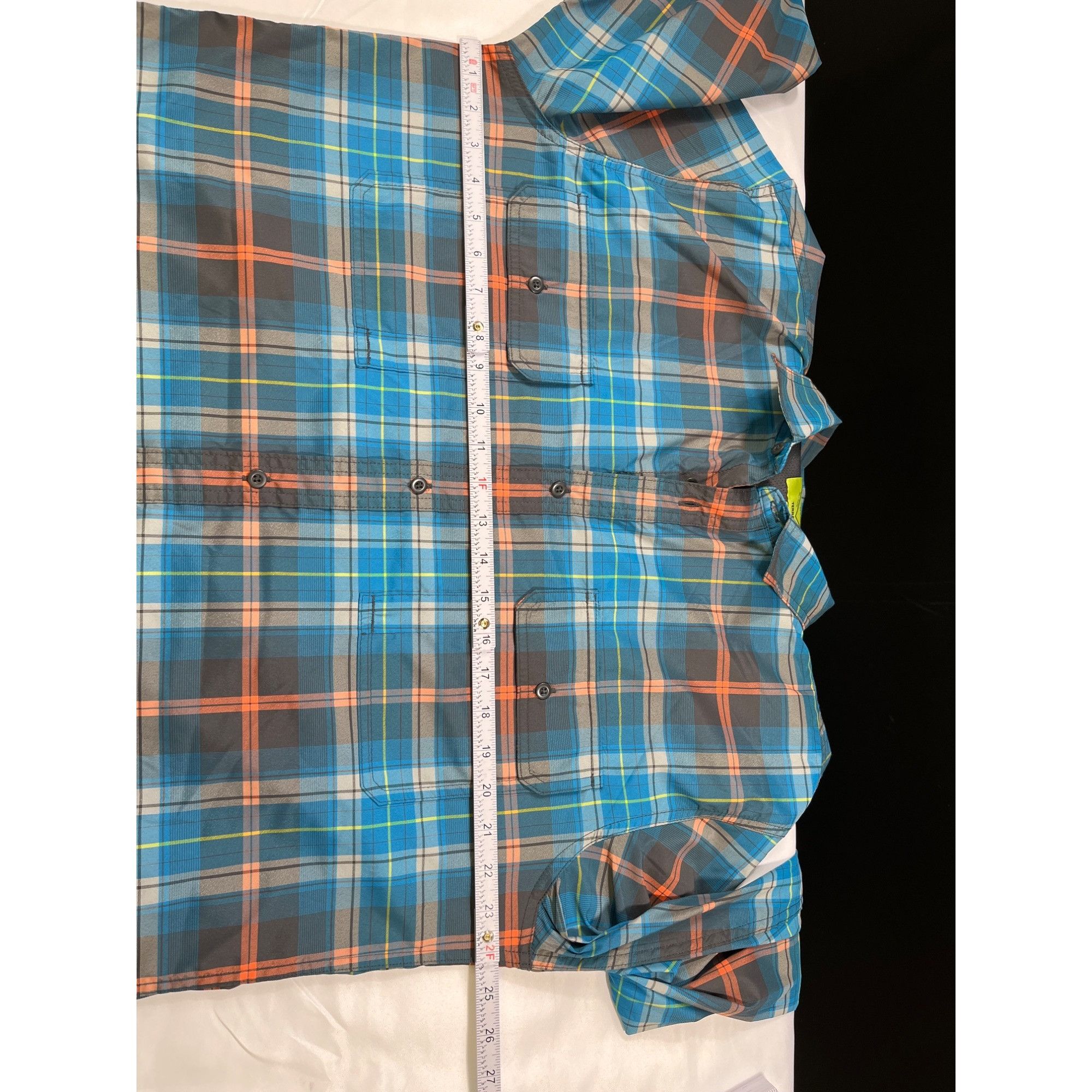 St. Johns Bay St. Johns Bay SKu 7619 Mens blue and Orange Plaid Long Sleev Size US L / EU 52-54 / 3 - 3 Thumbnail